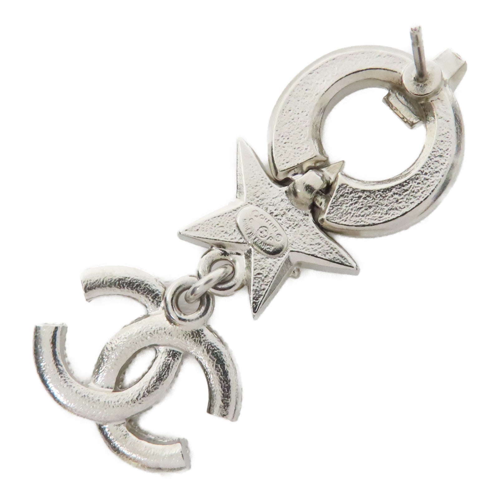 CHANEL 金屬Earrings耳環銀色