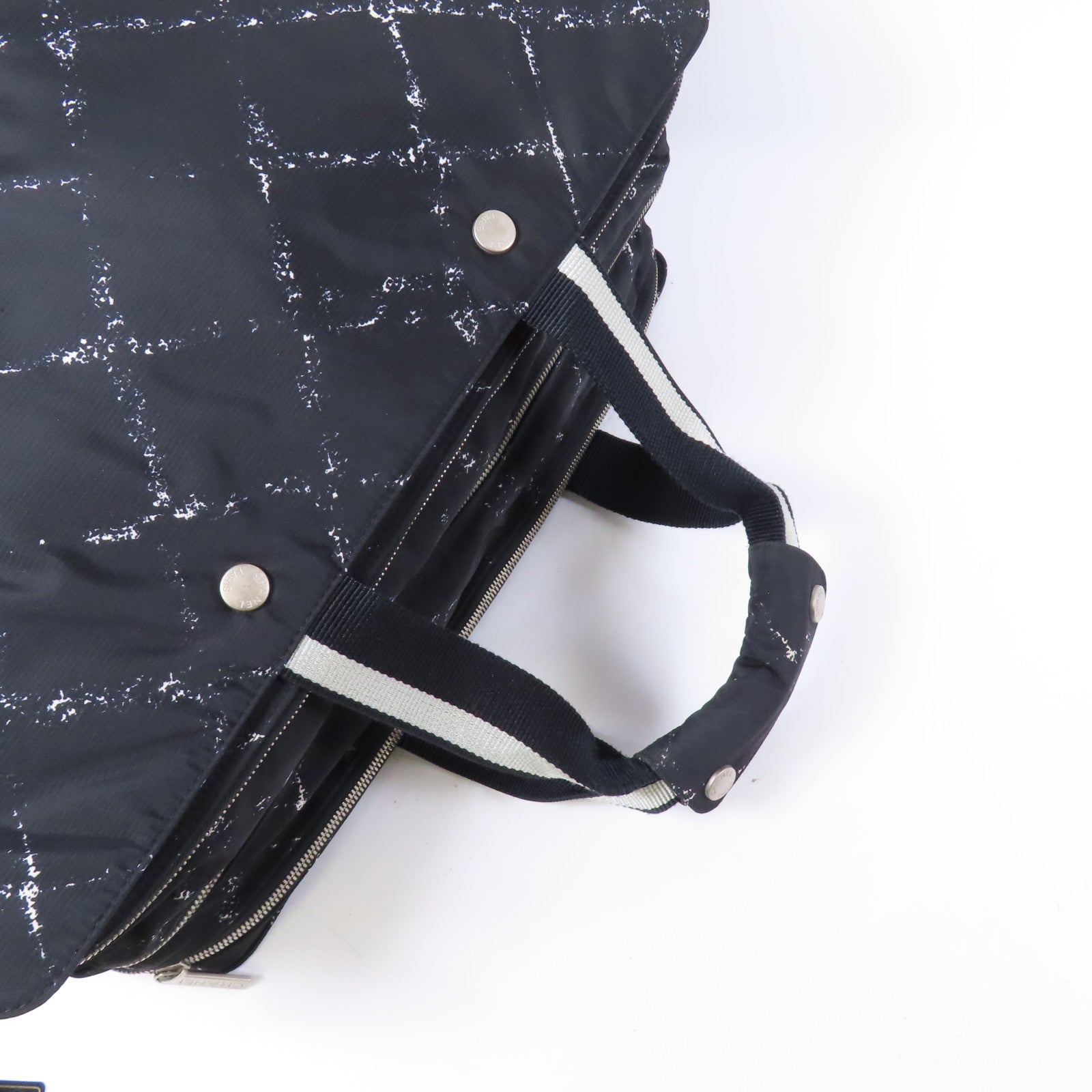 CHANEL CC SHW Travel Line Handbag Nylon Black