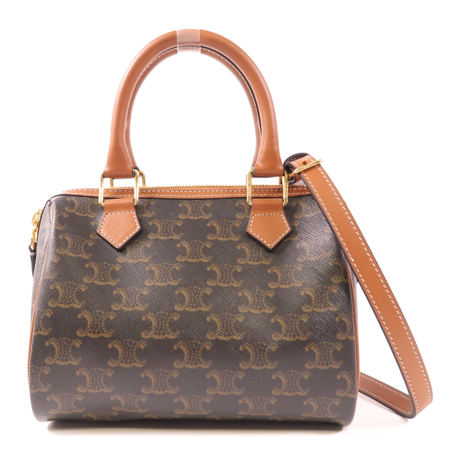 CELINE 塗層帆布2 Way Bag金扣手挽肩背兩用袋