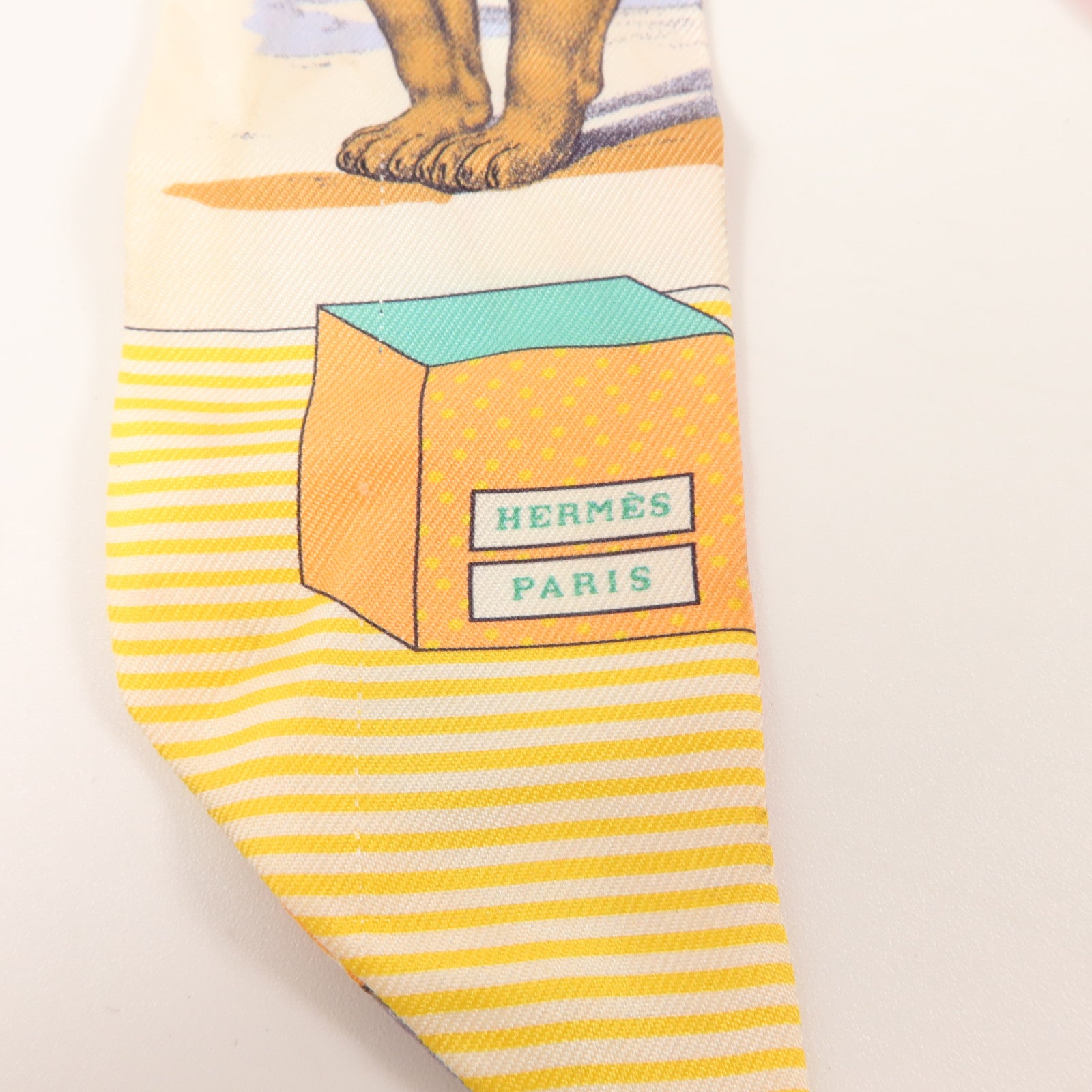 HERMES 絲質Twilly絲巾
