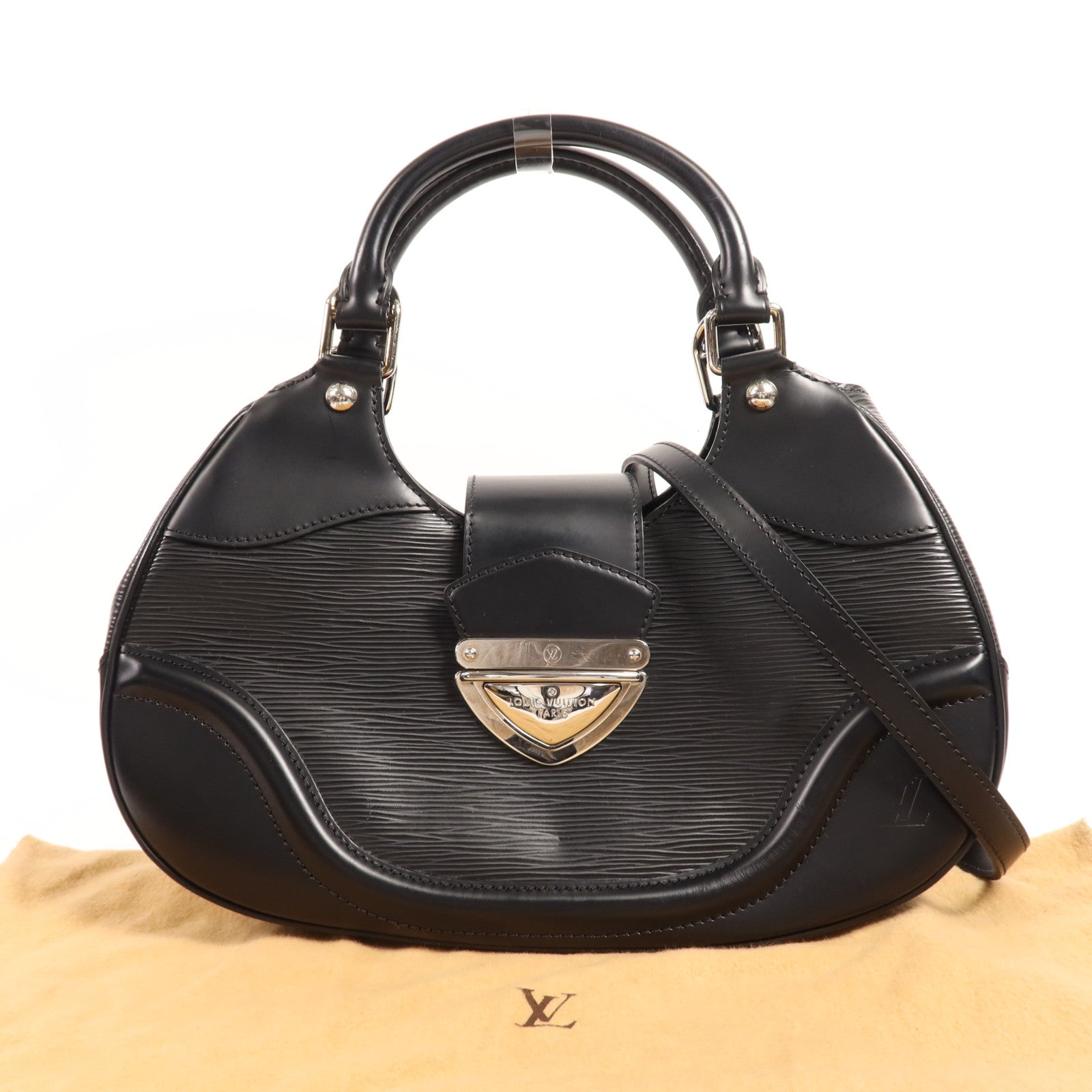 LOUIS VUITTON Epi Sac Montaigne銀扣手挽肩背兩用袋