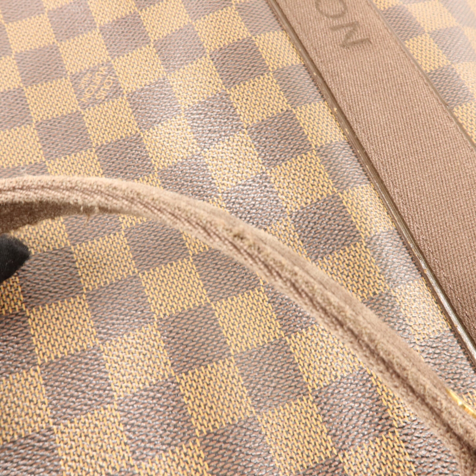 LOUIS VUITTON Damier Beaubourg金扣肩背袋棕色