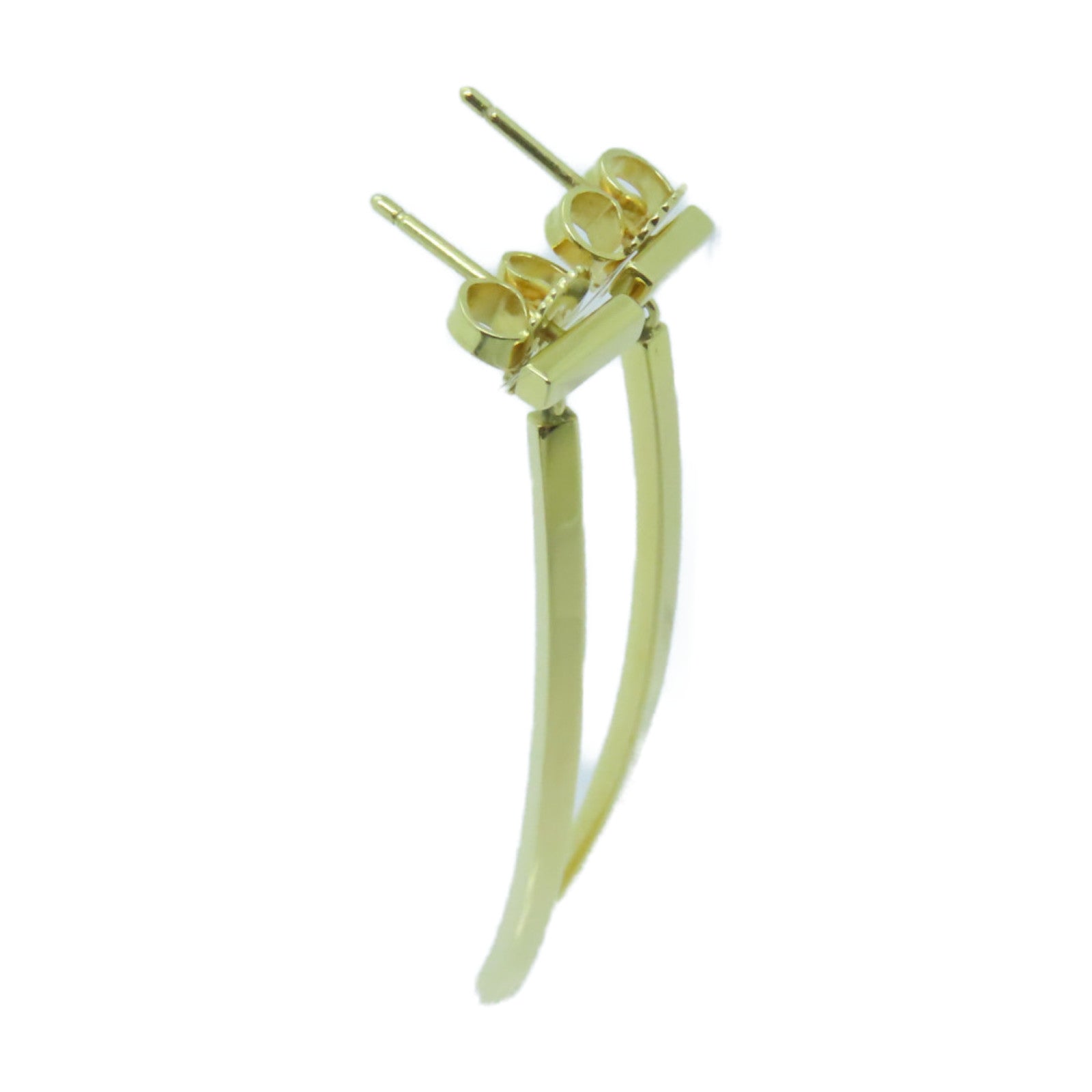 TIFFANY＆CO 【激減優惠】18K黃金T Wire Bar Earrings耳環金色