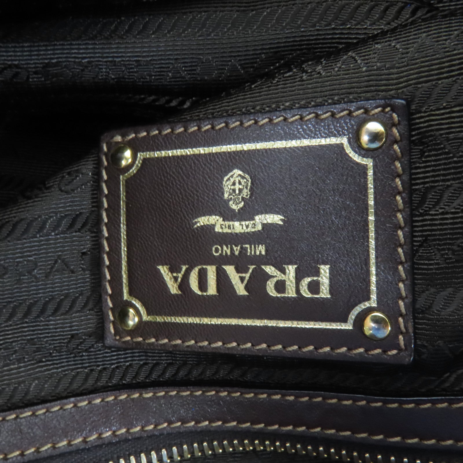 PRADA 尼龍Shoulder Bag金扣肩背袋