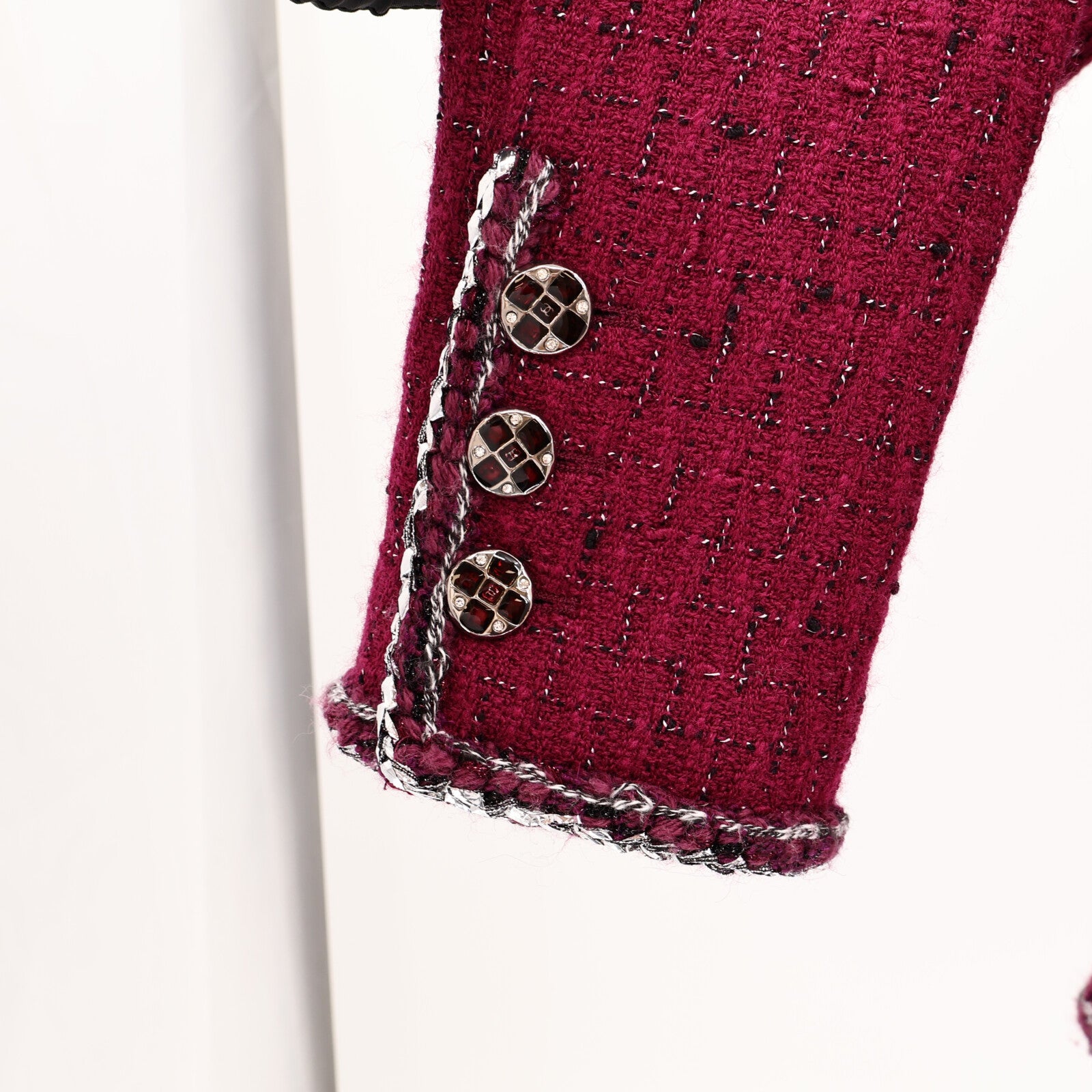 CHANEL Wool/Silk Metiers D'Art Look 42 Tweed Jacket外套