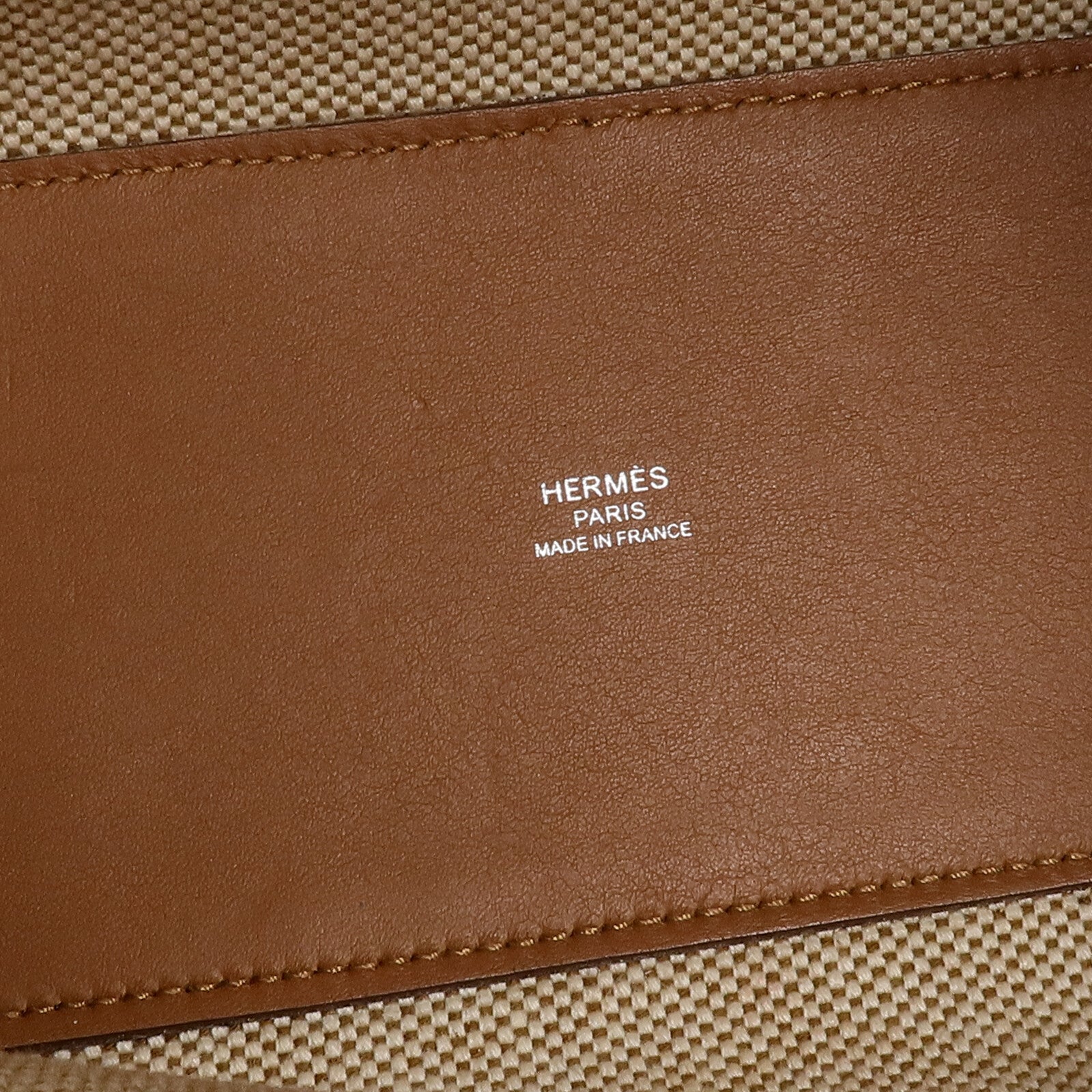 HERMES 帆布Cabas H En Biais 27手挽肩背兩用袋
