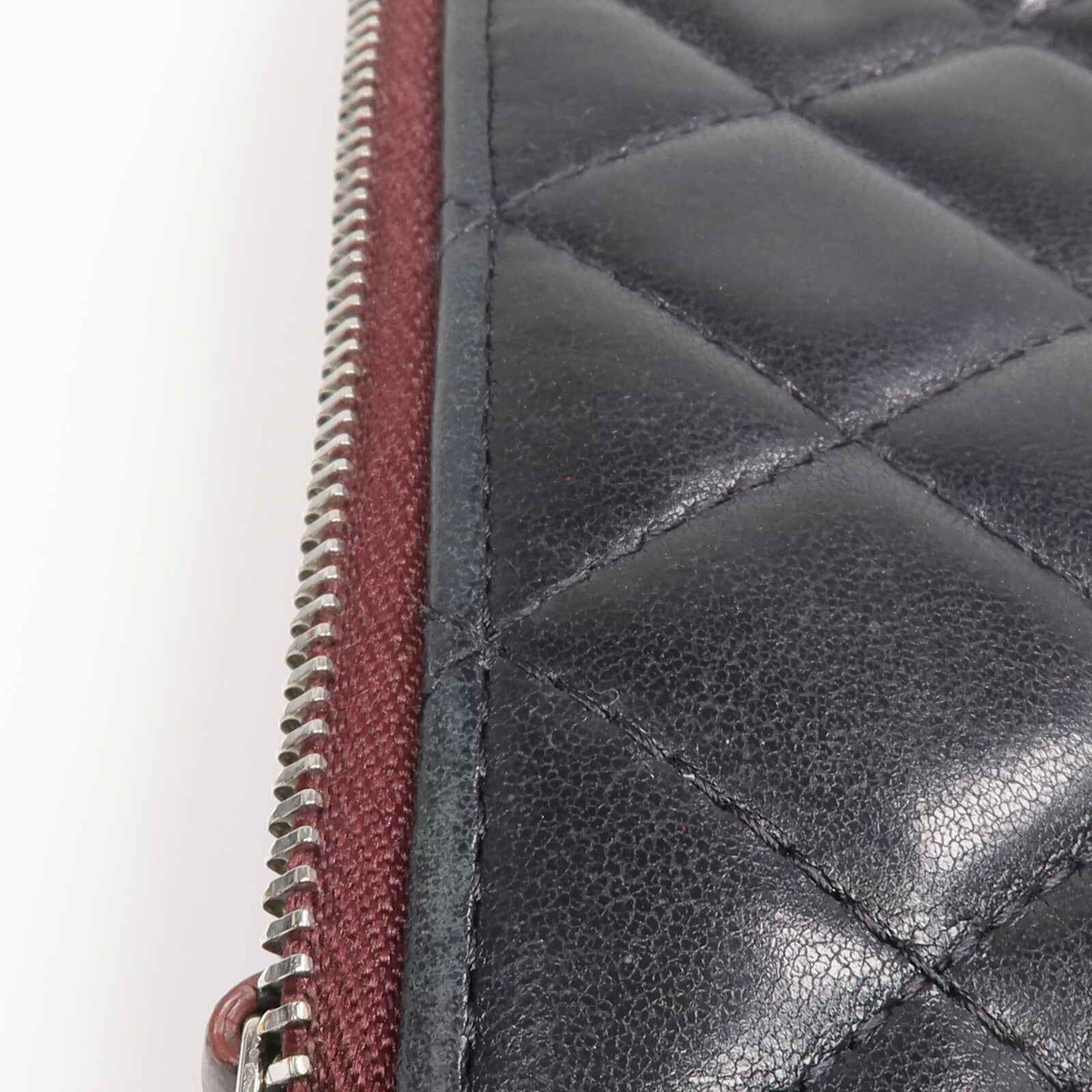 CHANEL 【激減優惠】羊皮皮革Mini Pouch銀扣手拿包