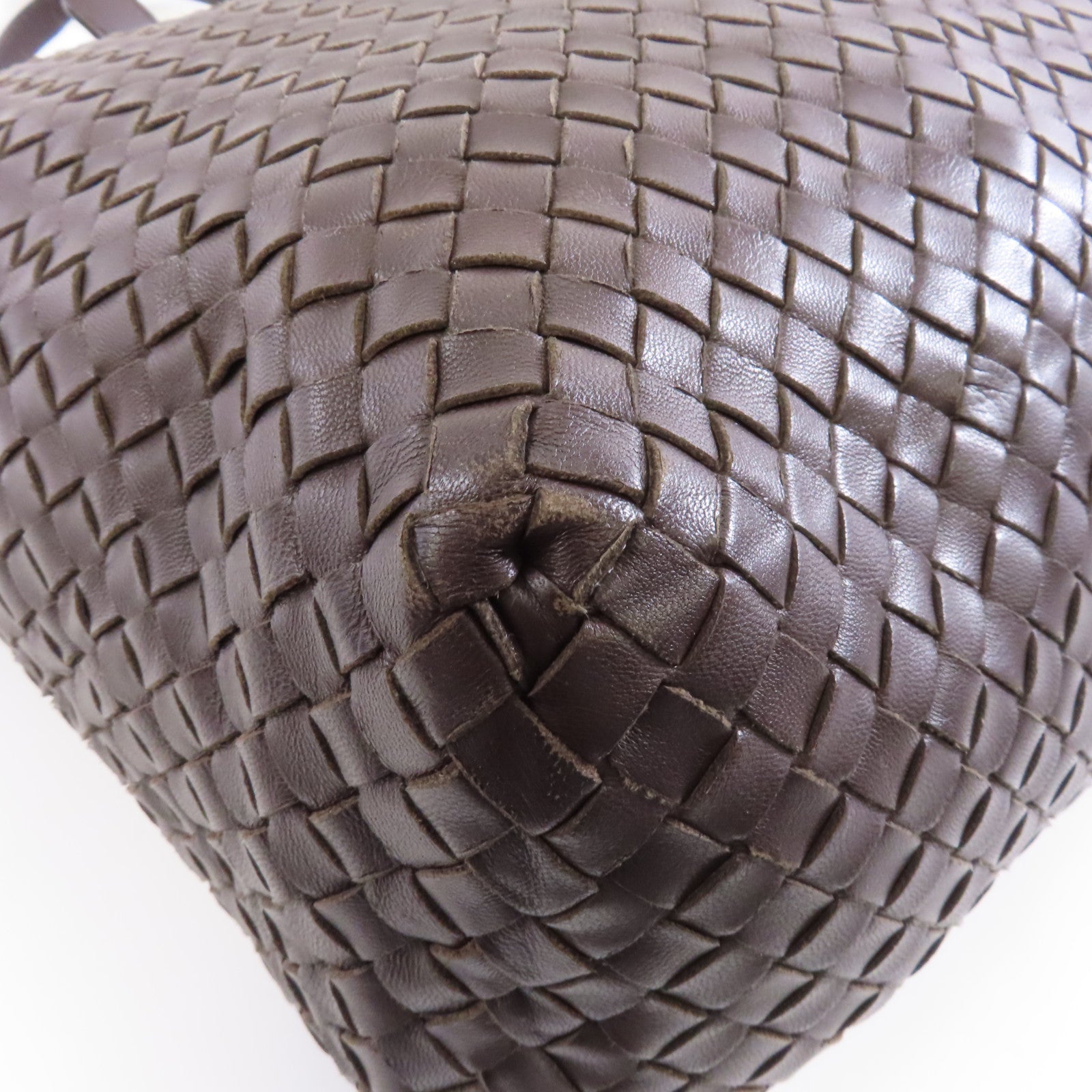 BOTTEGA VENETA 織紋皮革Tote Bag手挽袋棕色
