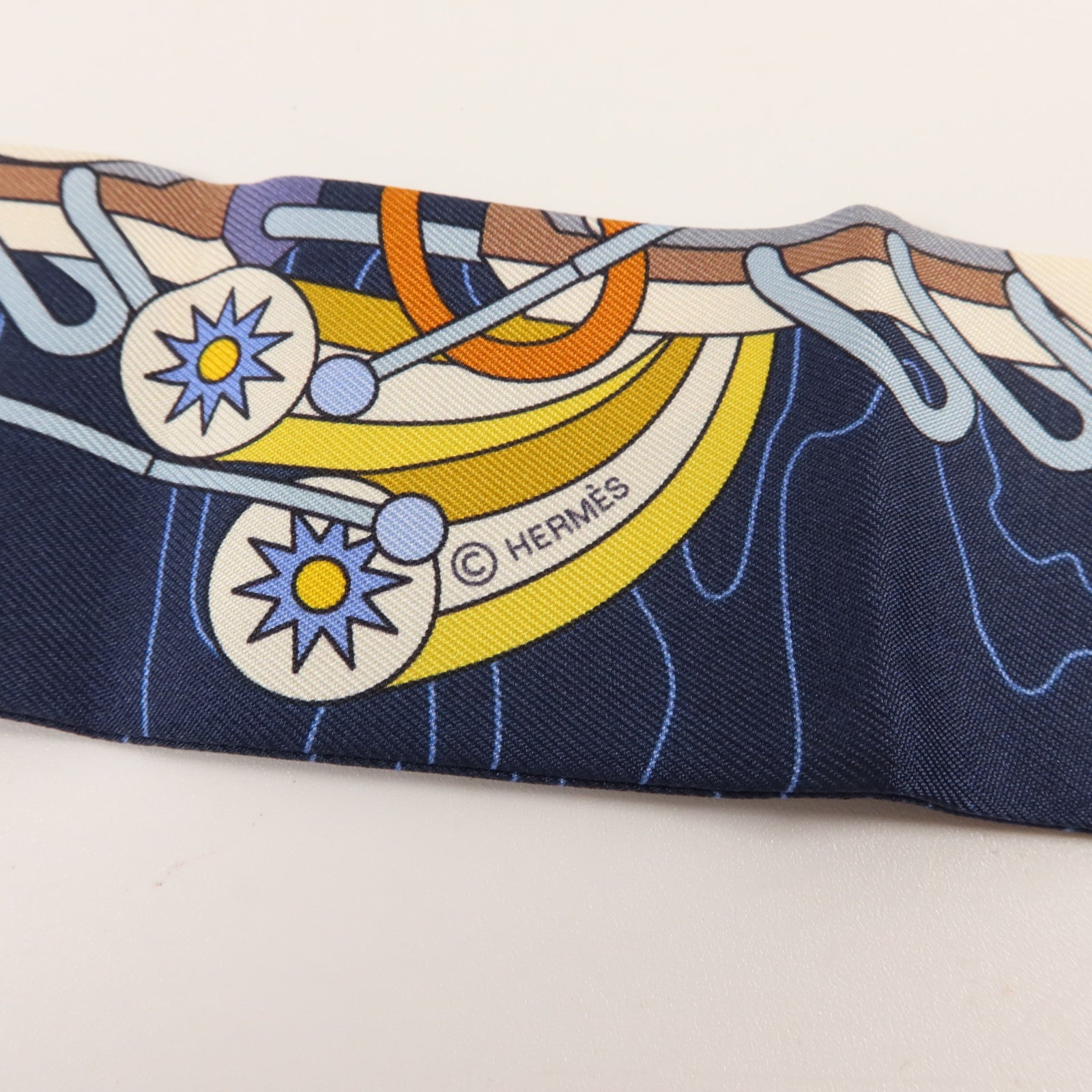 HERMES 絲質Twilly絲巾