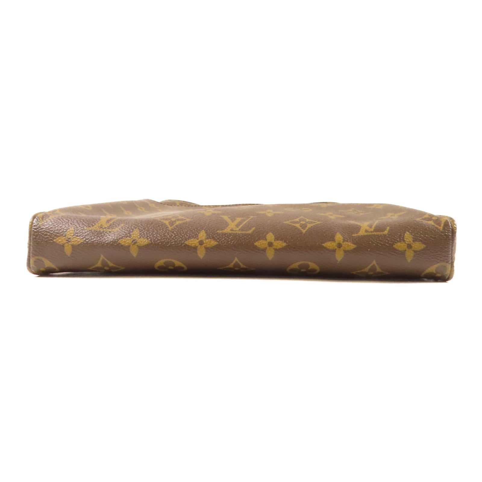LOUIS VUITTON Monogram Trotteur Beaubourg金扣肩背袋啡色