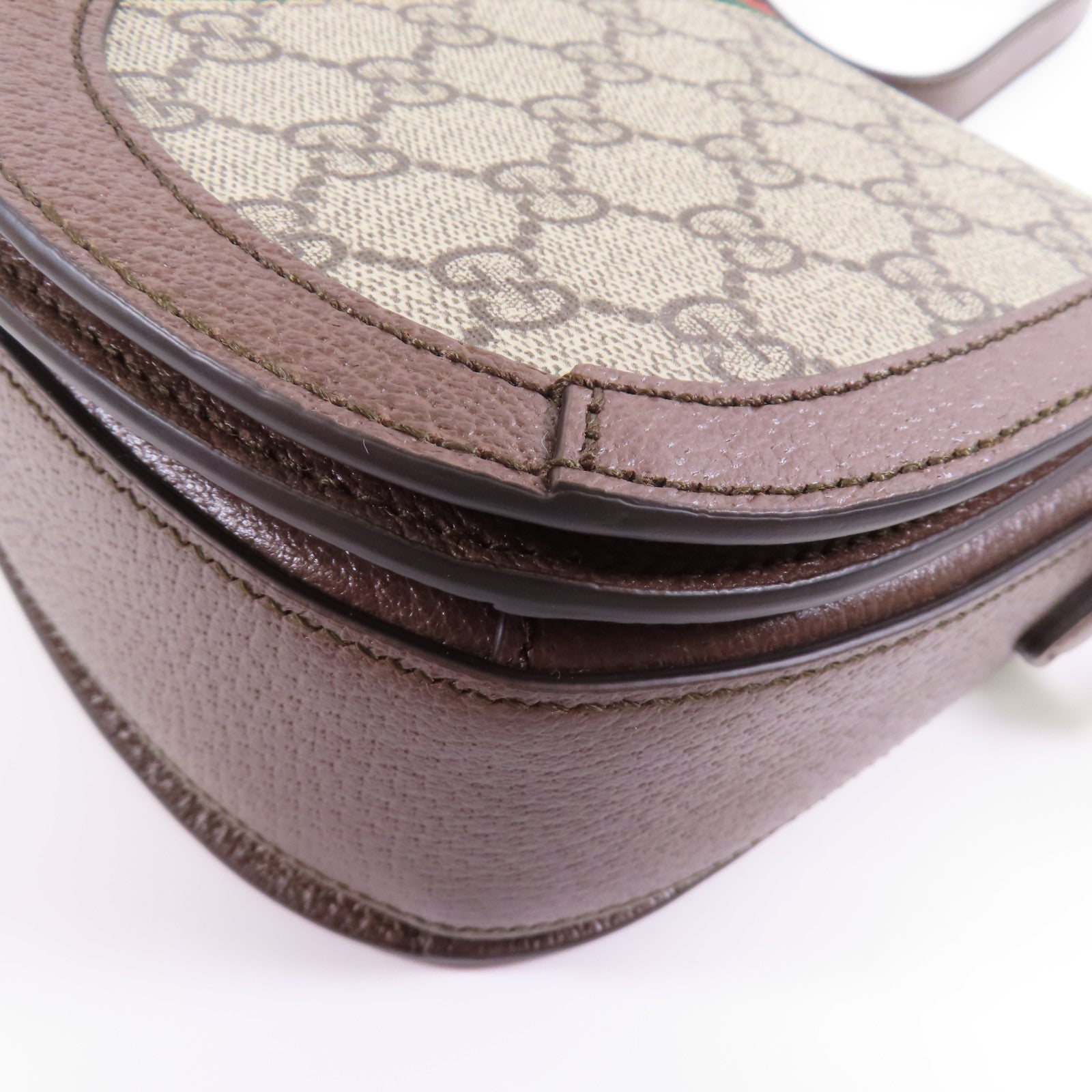 GUCCI 帆布Ophidia GG金扣肩背袋