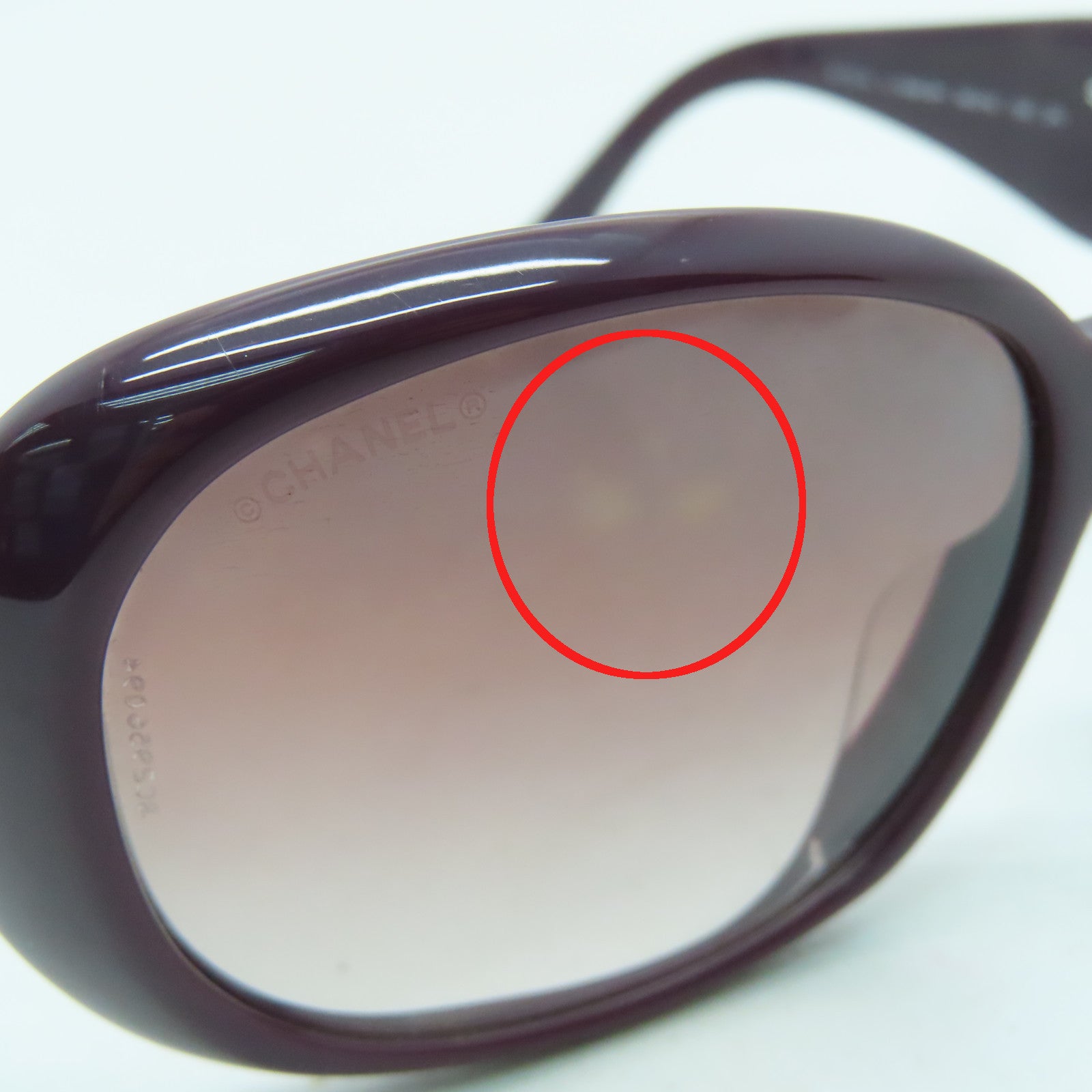 CHANEL 【激減優惠】塑料Sunglasses銀扣太陽眼鏡紫色