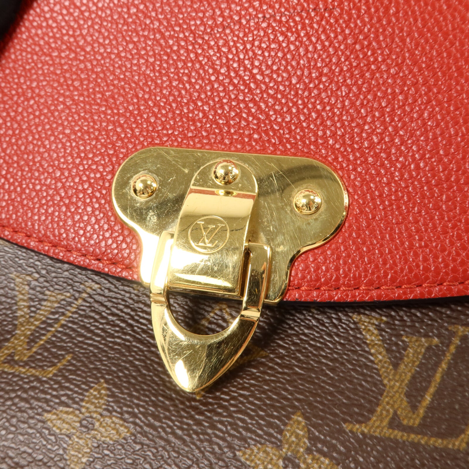 LOUIS VUITTON Monogram Saint Placide金扣肩背袋