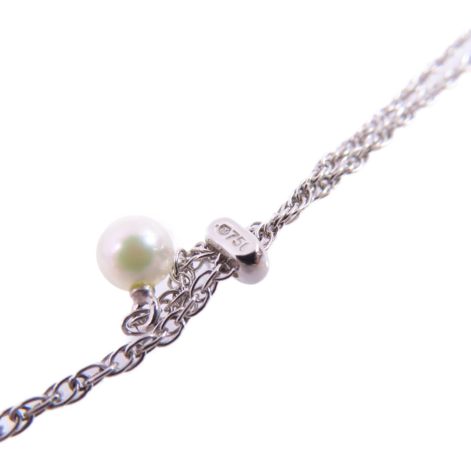 MIKIMOTO 18K白金/珍珠Pearl Necklace項鏈