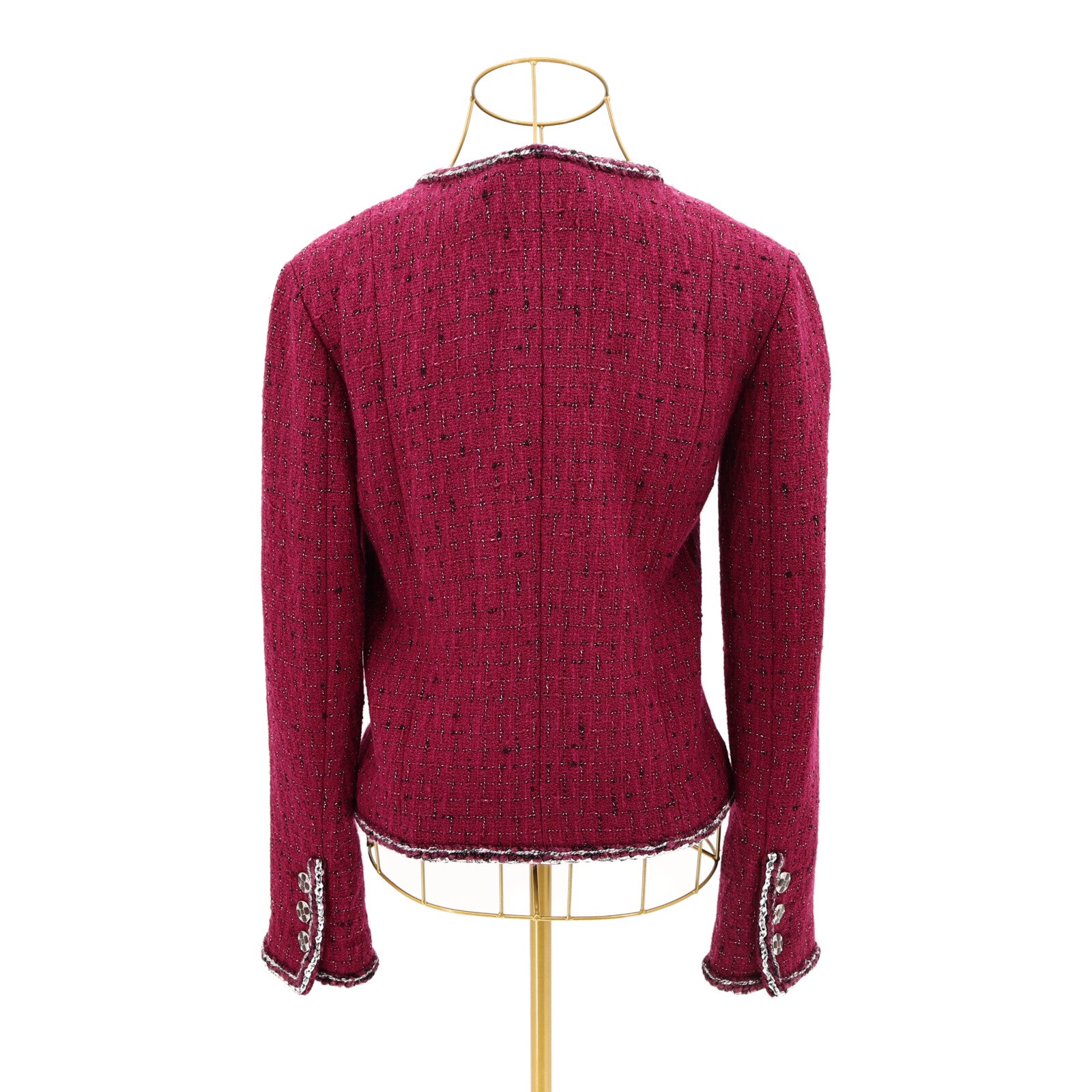 CHANEL Wool/Silk Metiers D'Art Look 42 Tweed Jacket外套