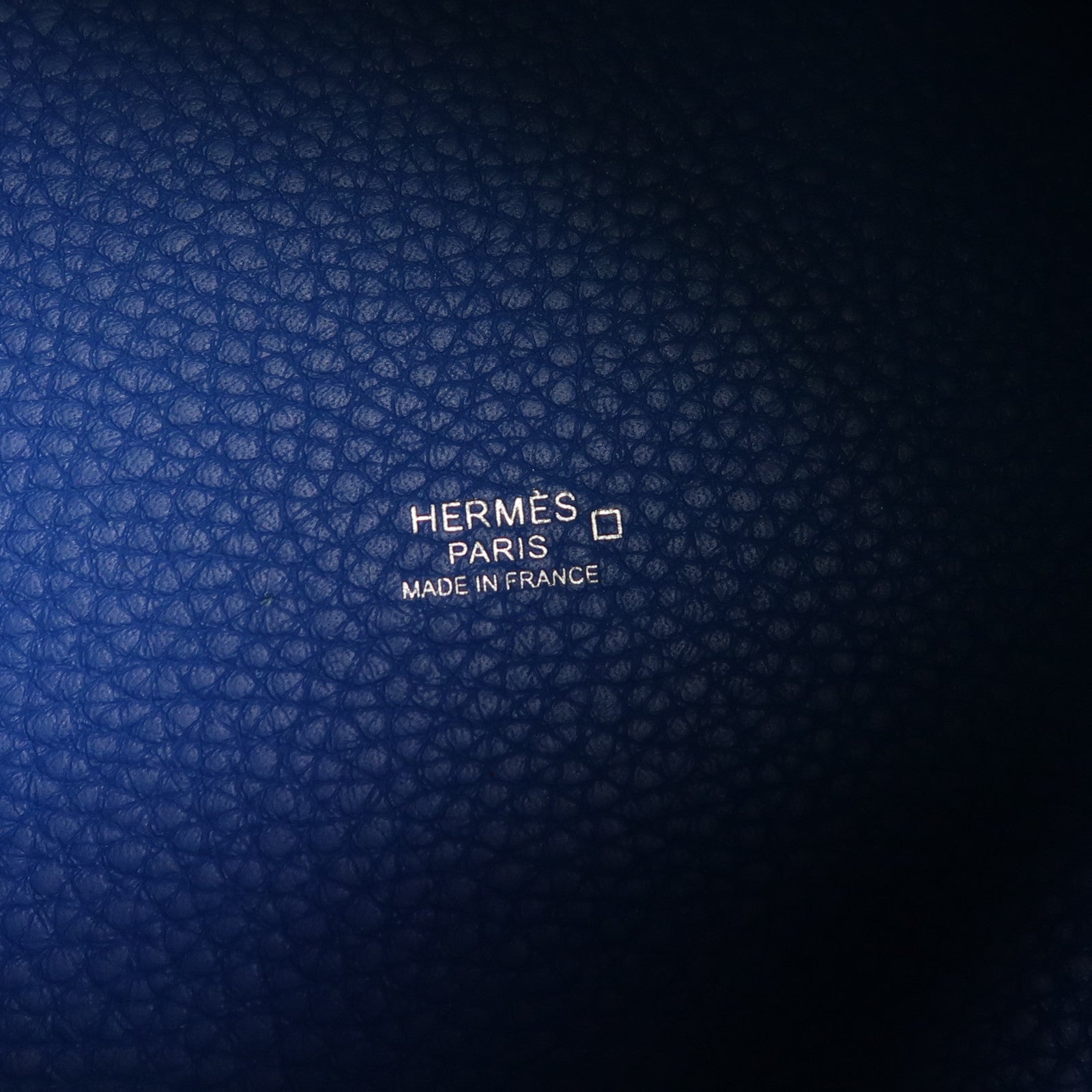 HERMES 鱷魚皮革/Clemence皮革Picotin MM Touch銀扣手挽袋Bleu Hydra