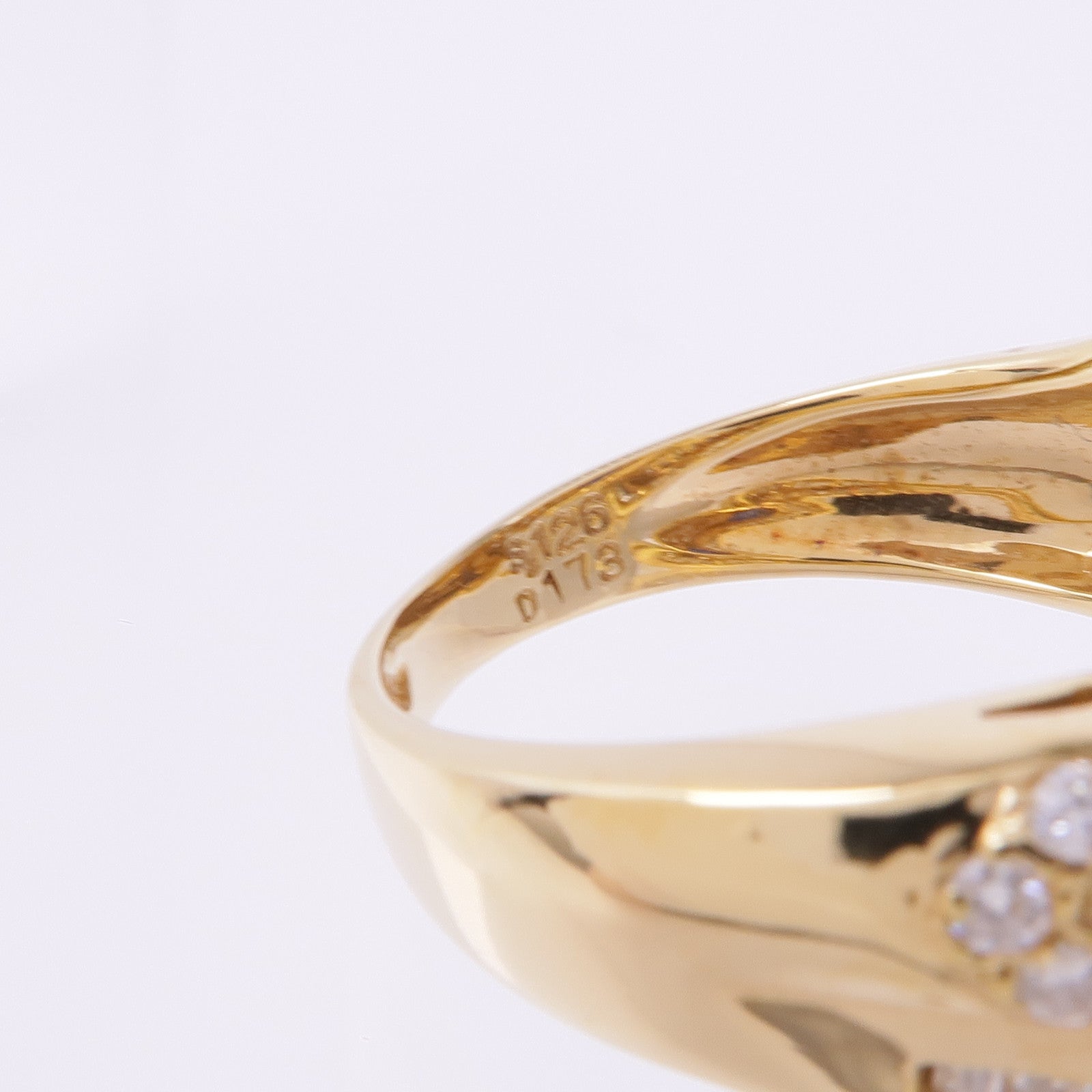 JEWELRY 18K黃金Sapphire Diamond Ring藍寶石/鑽石戒指US#7.5