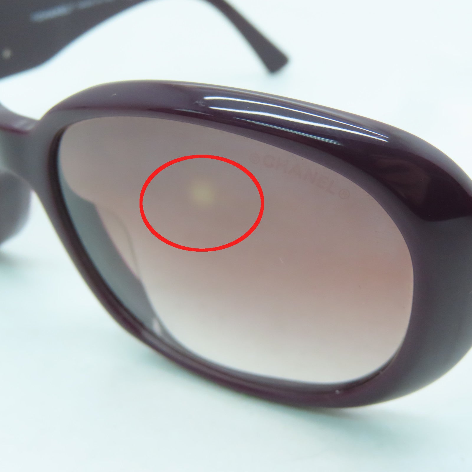 CHANEL 【激減優惠】塑料Sunglasses銀扣太陽眼鏡紫色