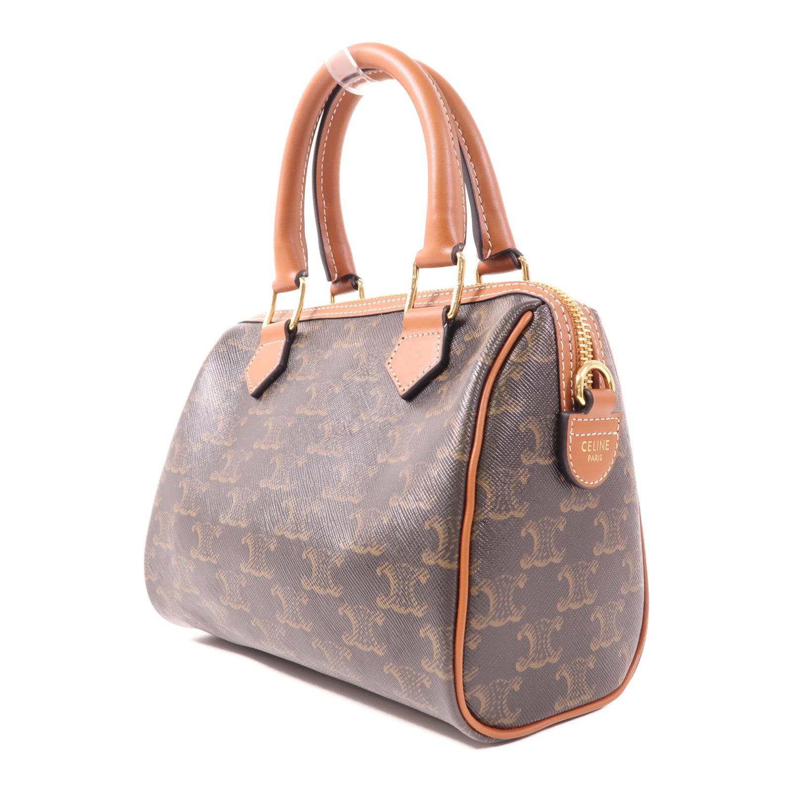 CELINE 塗層帆布2 Way Bag金扣手挽肩背兩用袋