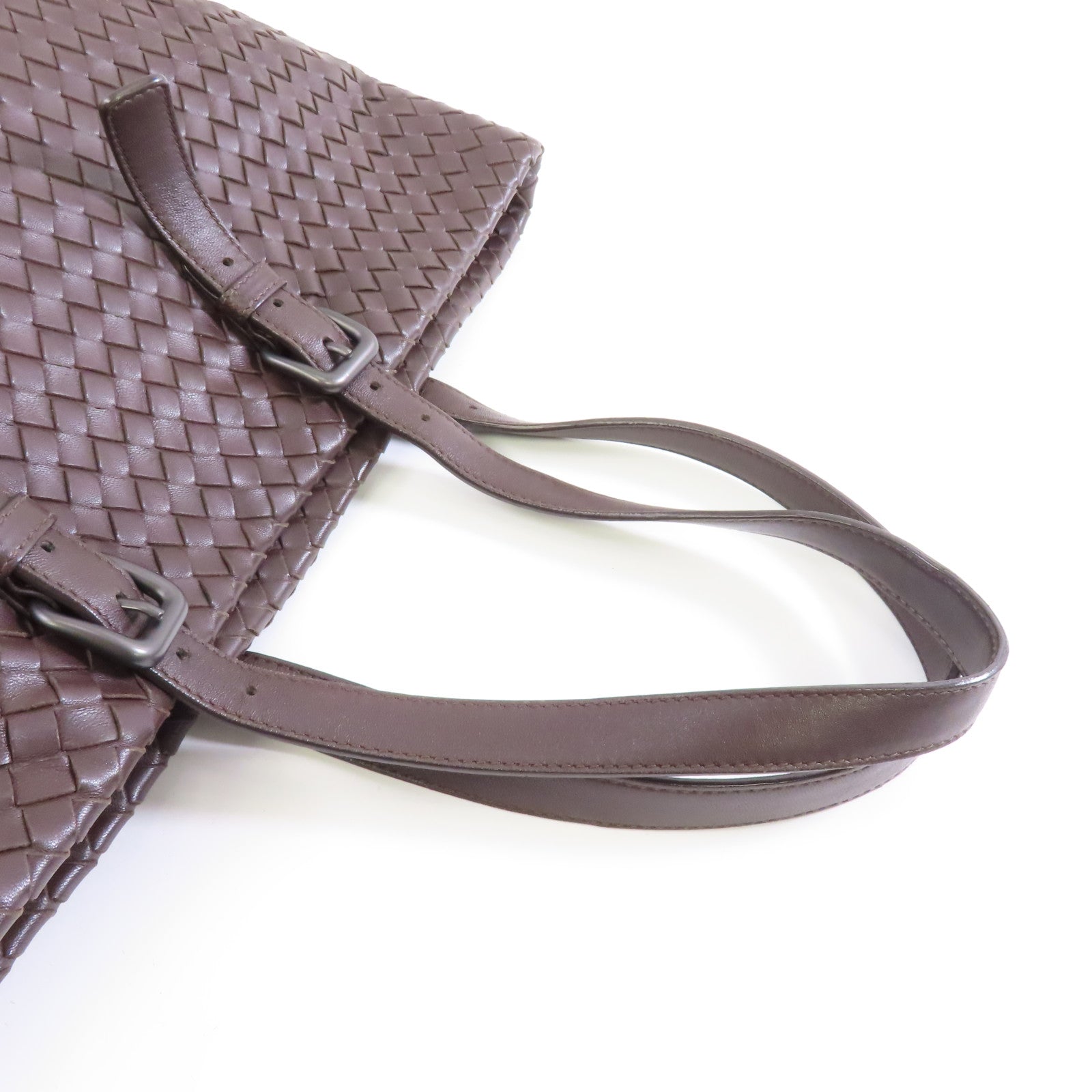 BOTTEGA VENETA 織紋皮革Tote Bag手挽袋棕色