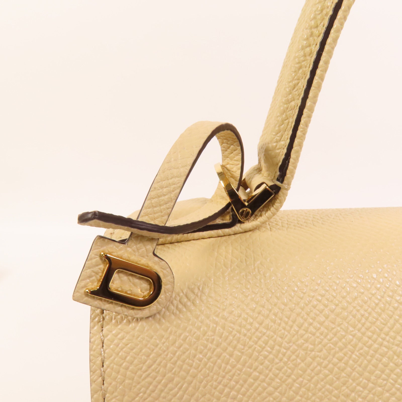 Delvaux 【激減優惠】牛皮皮革Tempete PM金扣手挽肩背兩用袋