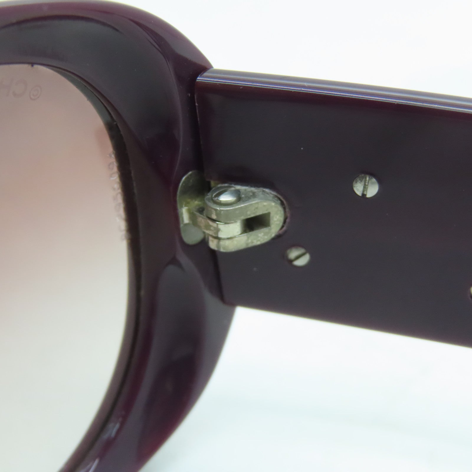 CHANEL 【激減優惠】塑料Sunglasses銀扣太陽眼鏡紫色