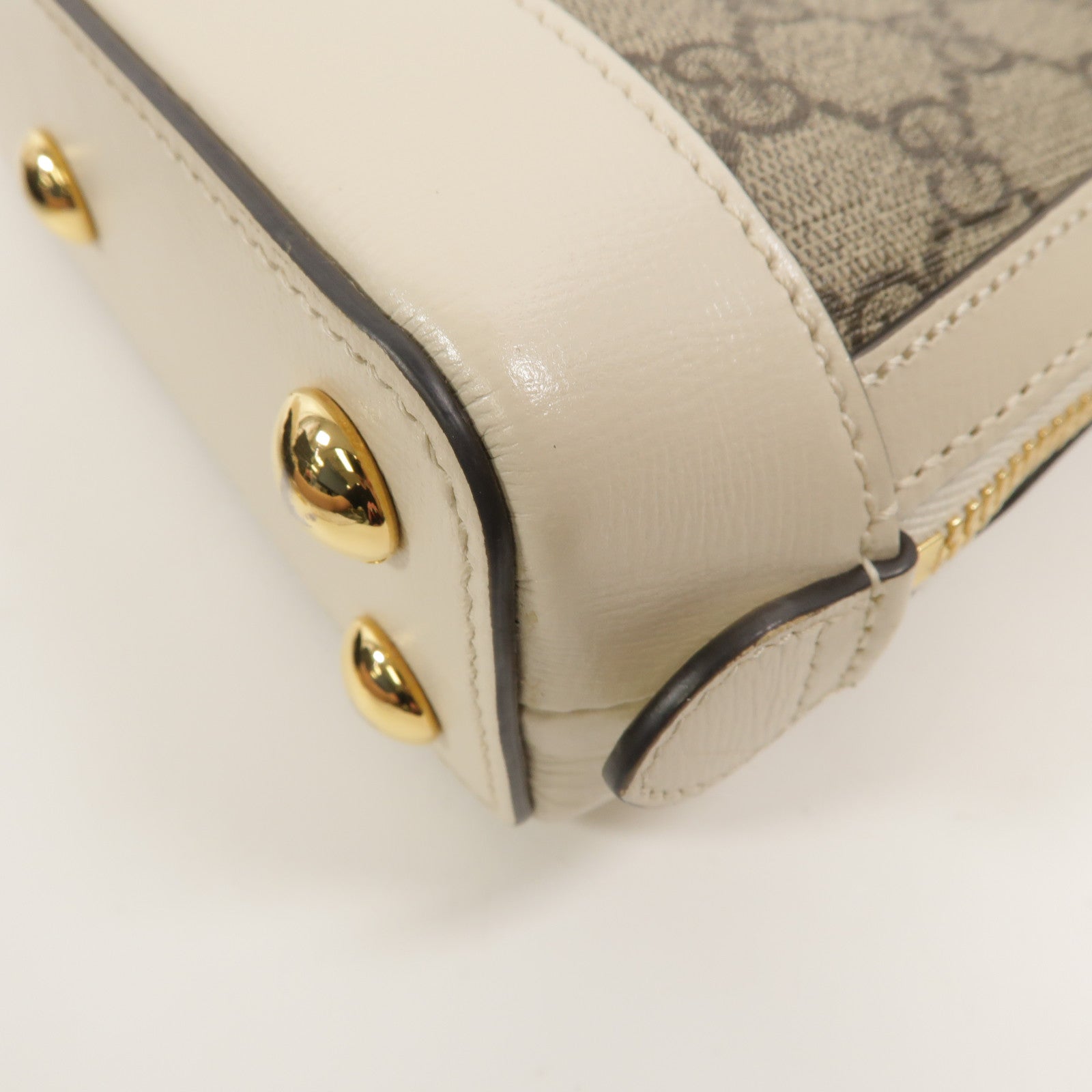 GUCCI 塗層帆布Horsebit 1955 Mini Top Handle Bag手挽肩背兩用袋
