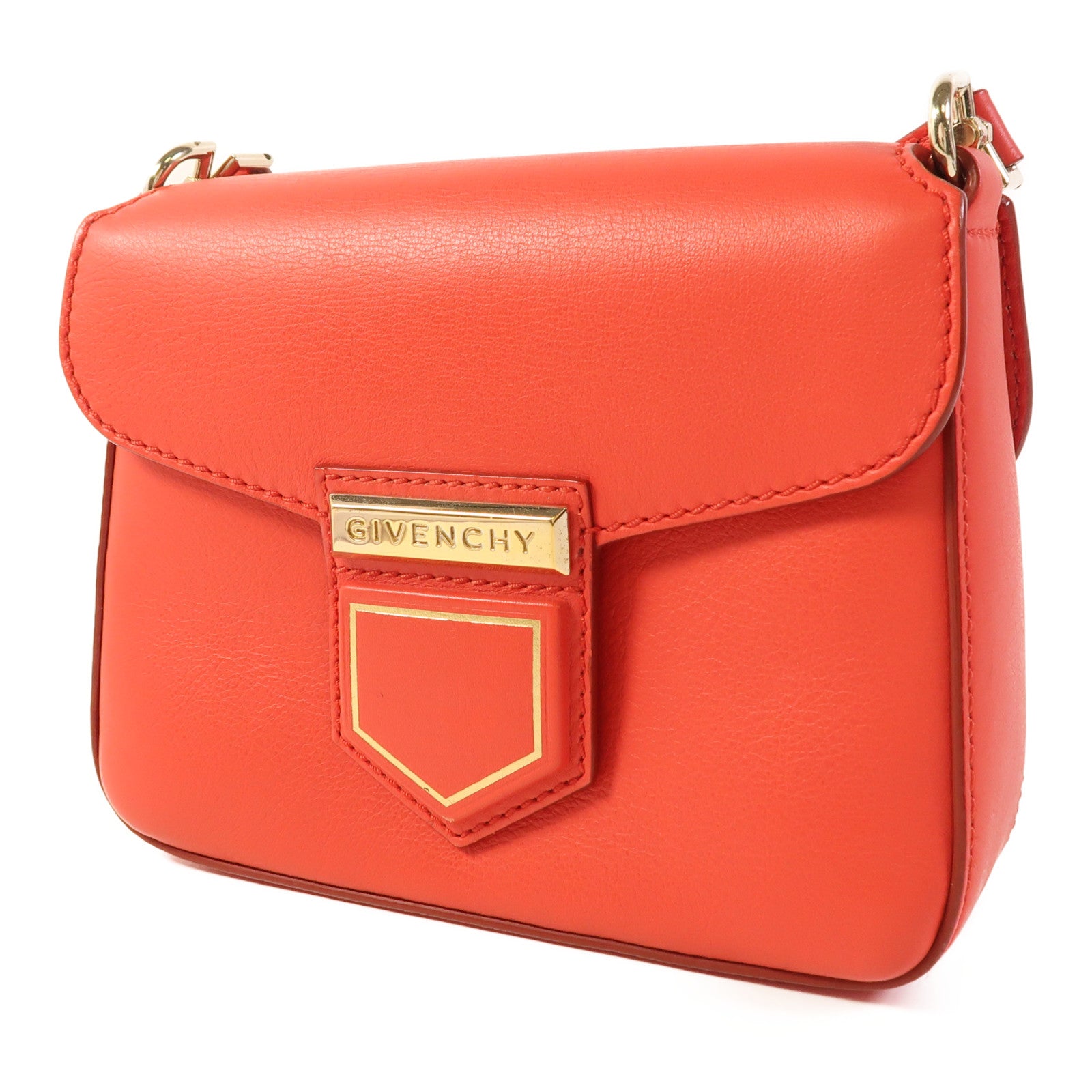 GIVENCHY 牛皮皮革Mini Nobile金扣肩背袋