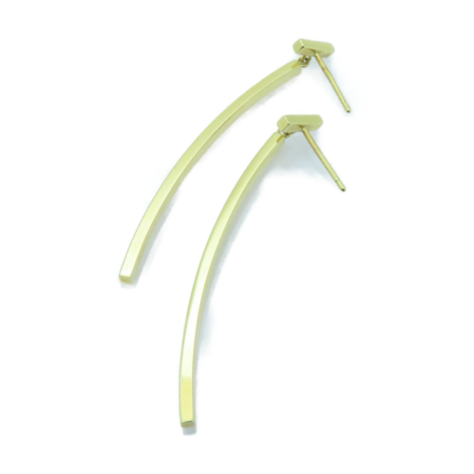 TIFFANY＆CO 【激減優惠】18K黃金T Wire Bar Earrings耳環金色
