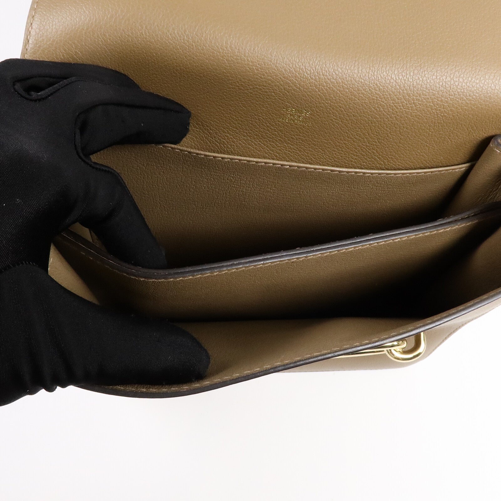 HERMES Evercolor皮革Roulis 23肩背袋Alezan