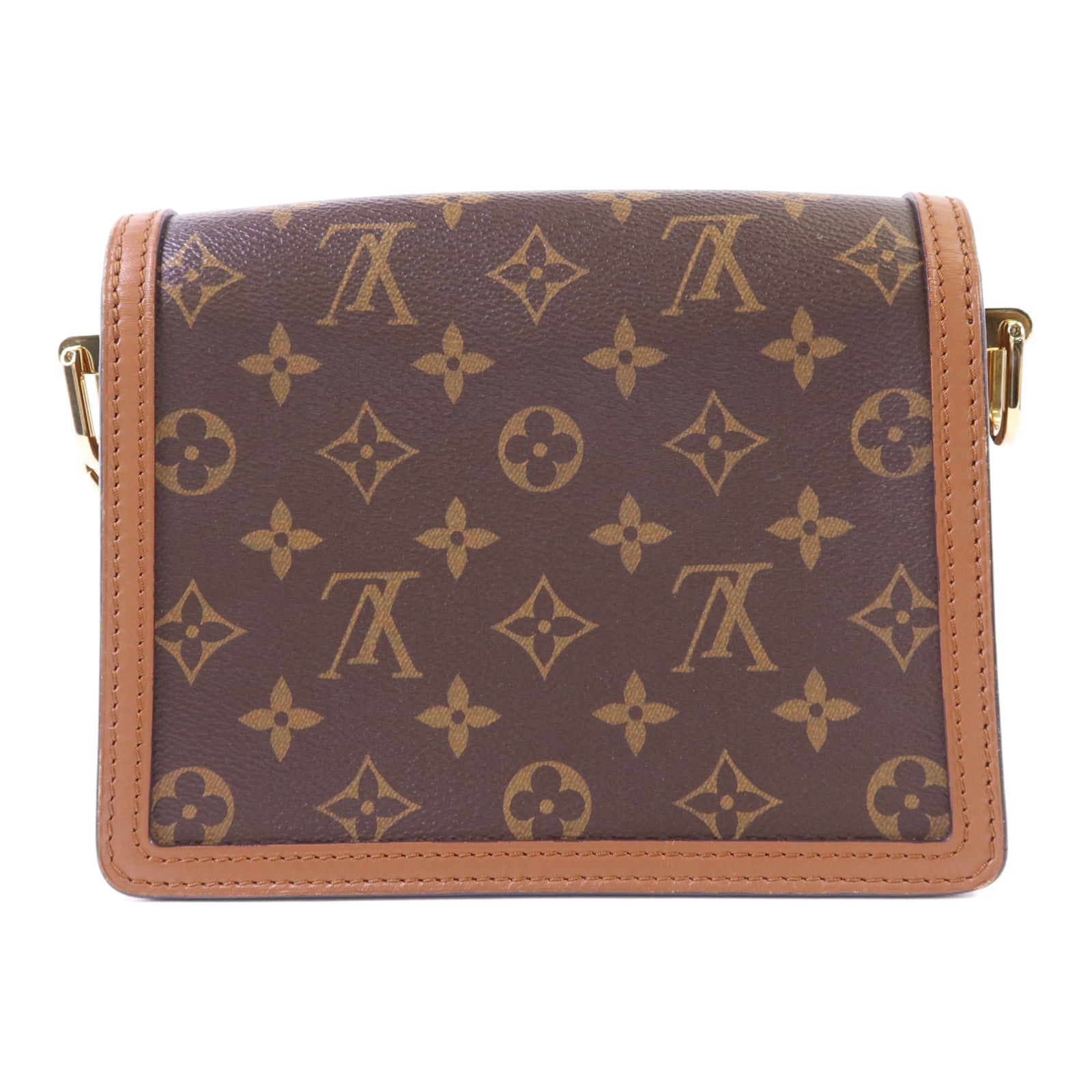 LOUIS VUITTON 【激減優惠】Monogram Reverse Mini Dauphine金扣肩背袋