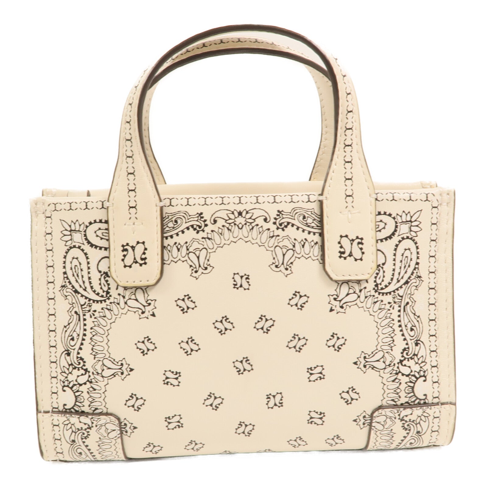 Tory Burch 皮革Ella Micro Tote Bag銀扣手挽肩背兩用袋