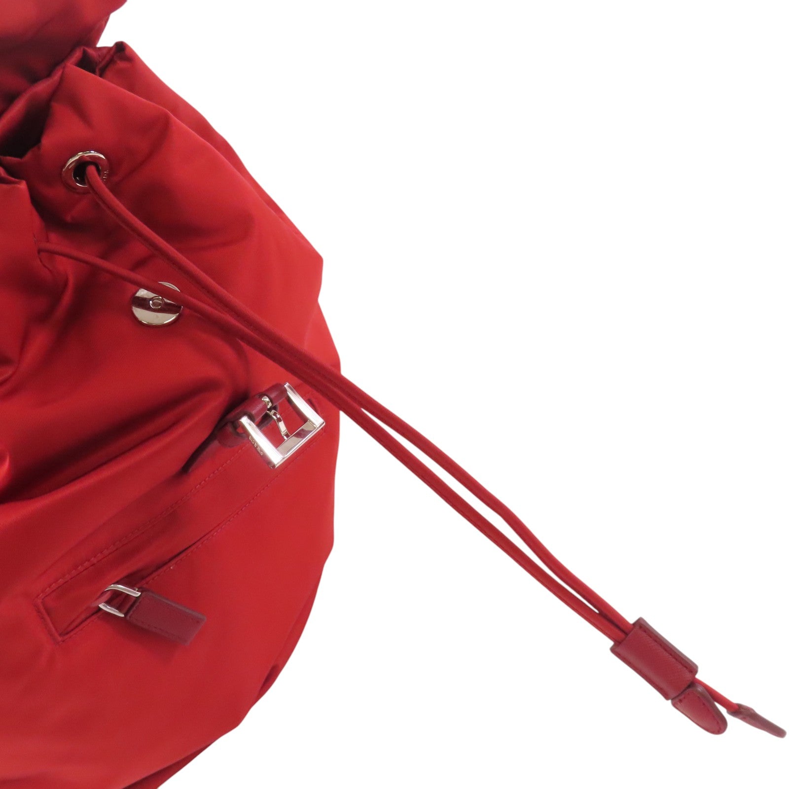 PRADA 尼龍Backpack銀扣背包
