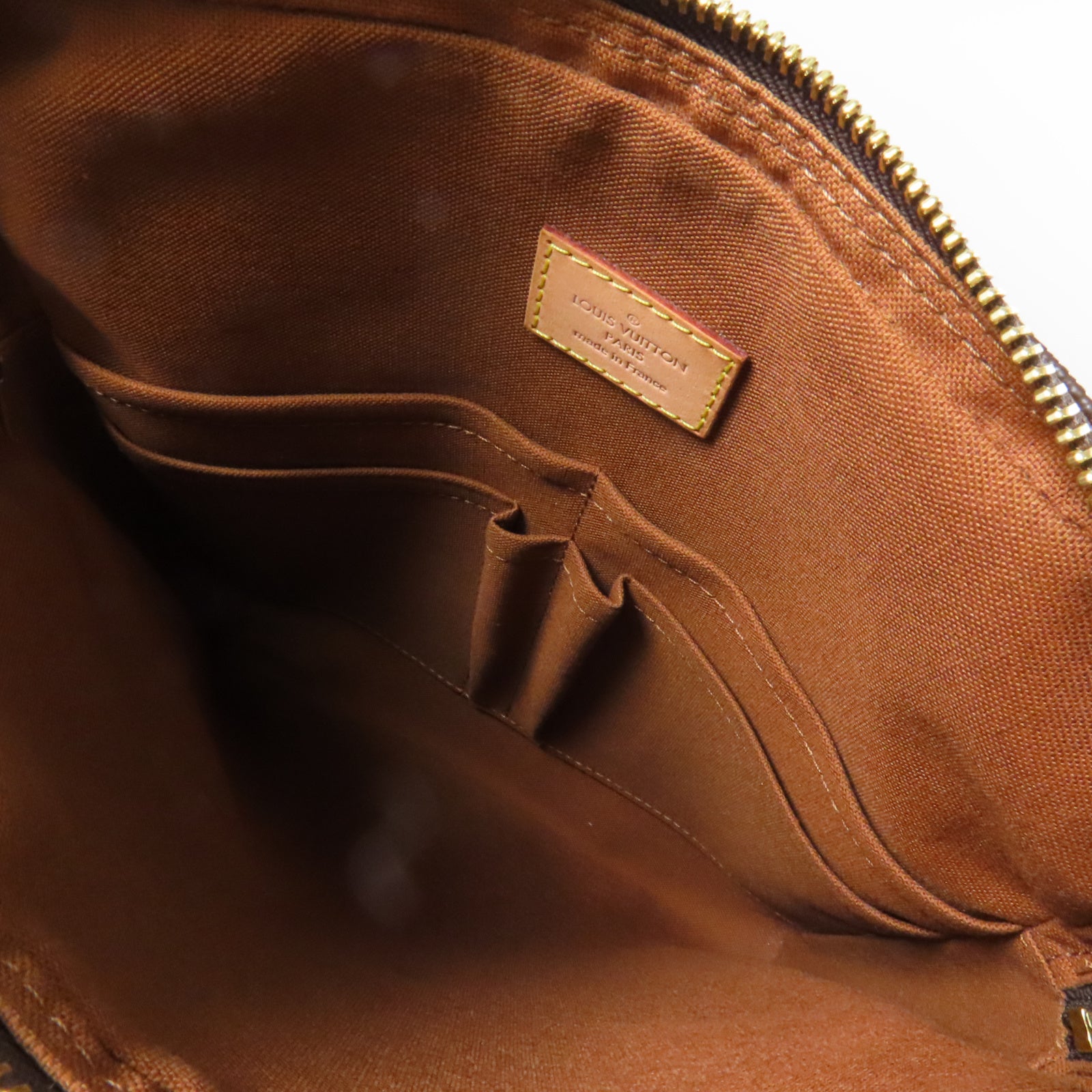 LOUIS VUITTON Monogram Trotteur Beaubourg金扣肩背袋啡色