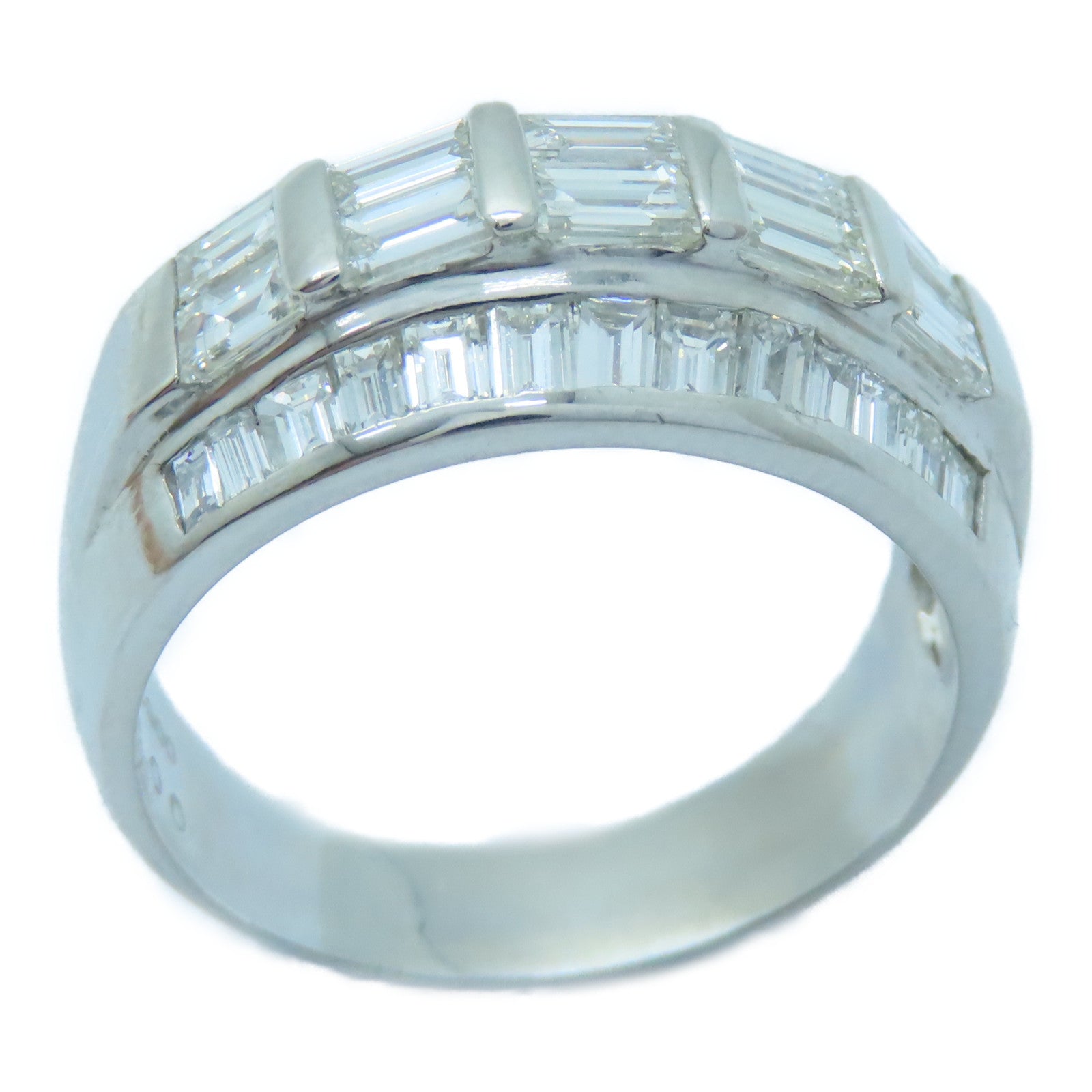 JEWELRY PT900鉑金Diamond Ring 3.00ct鑚石戒指US#9.75