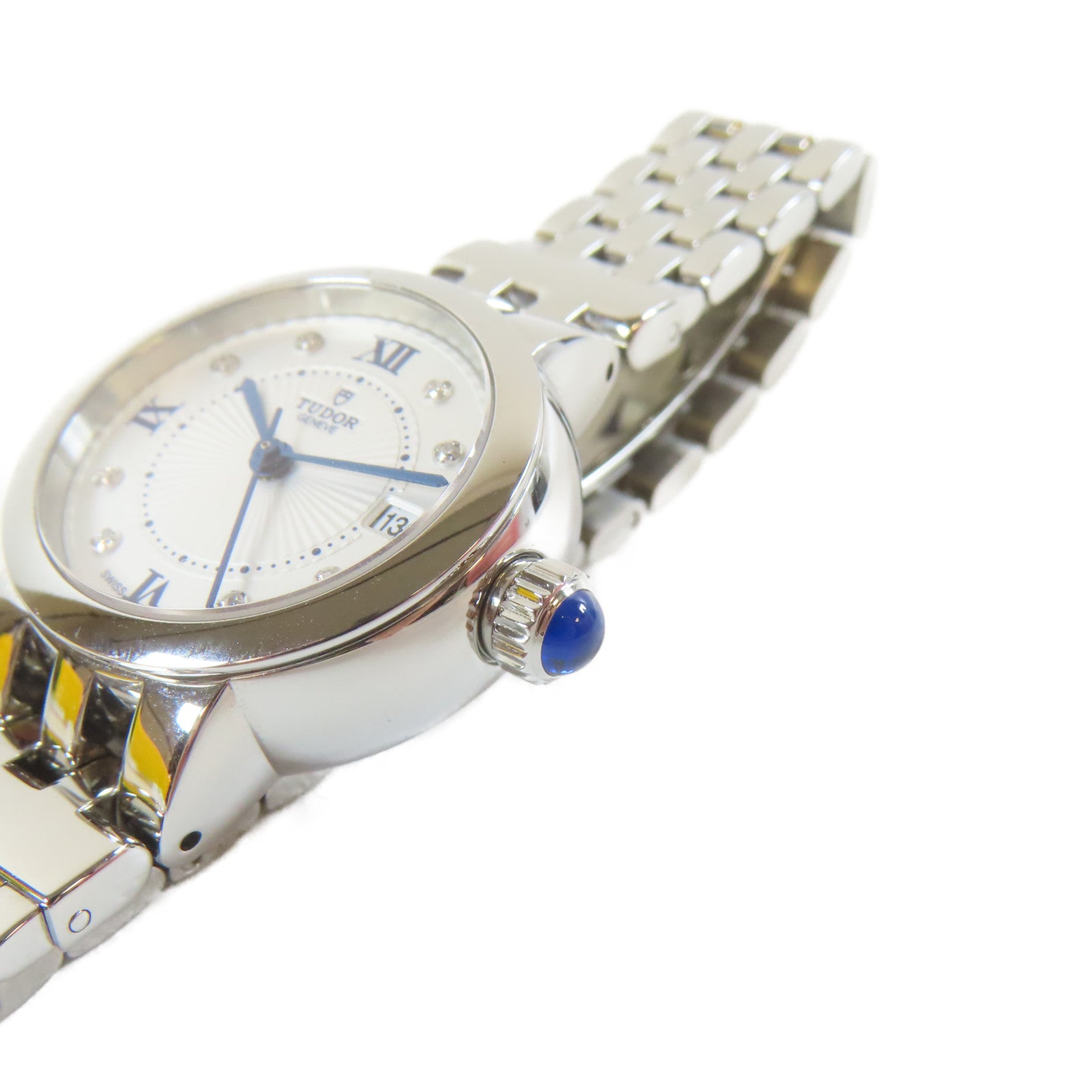 TUDOR 【激減優惠】Clair De Rose Watch不鏽鋼/鑽石自動機芯手錶白色