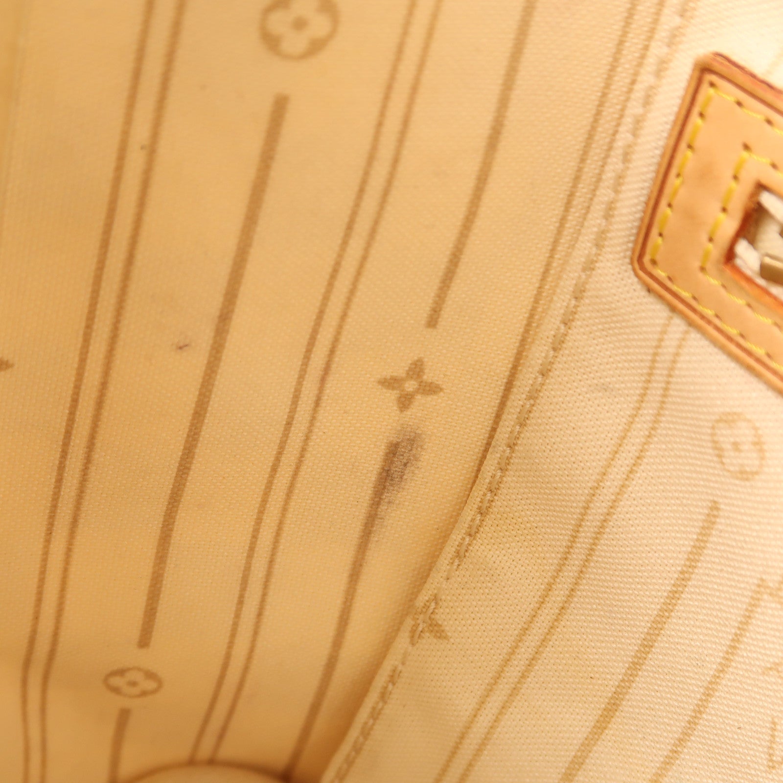 LOUIS VUITTON Damier Azur Neverfull PM金扣手挽袋