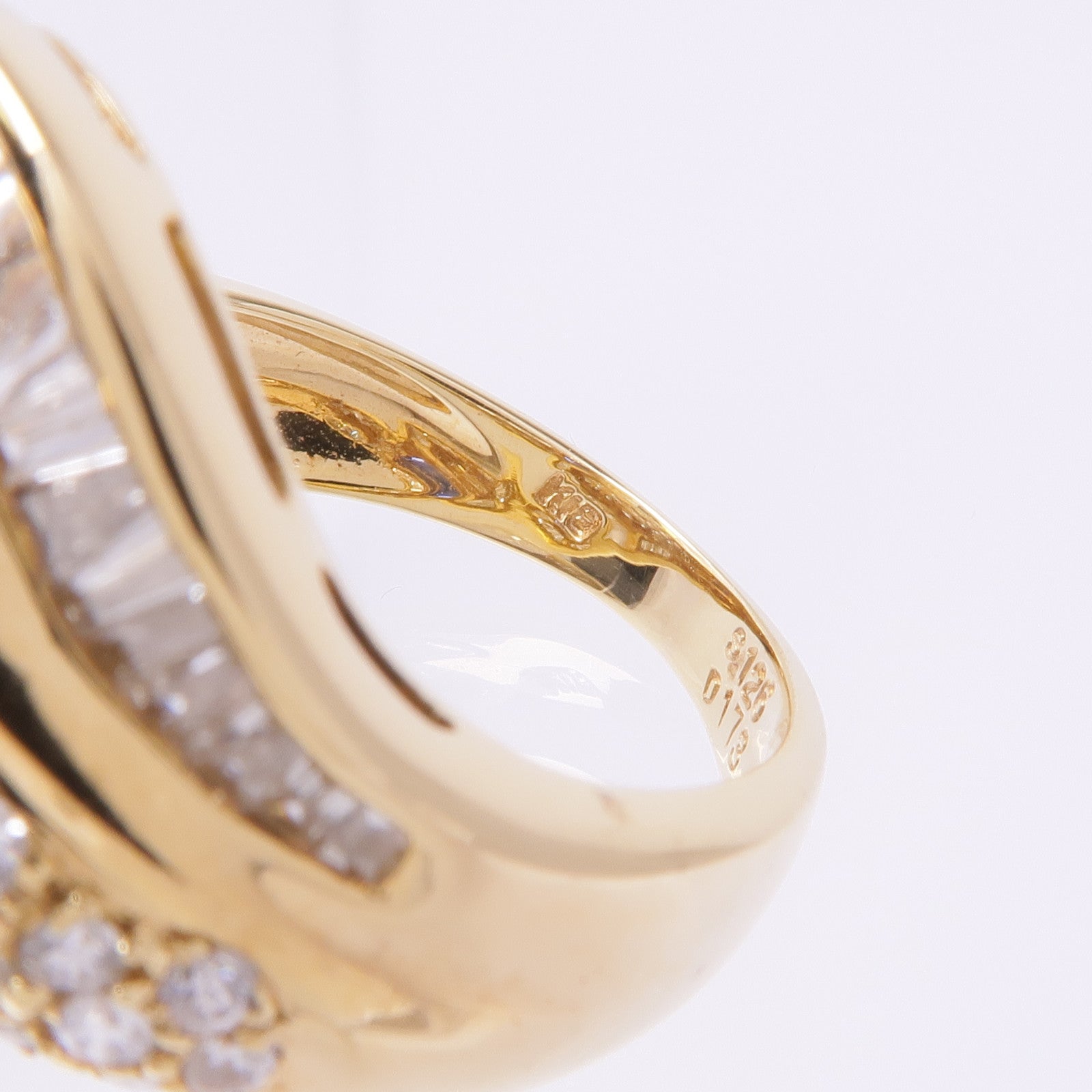 JEWELRY 18K黃金Sapphire Diamond Ring藍寶石/鑽石戒指US#7.5