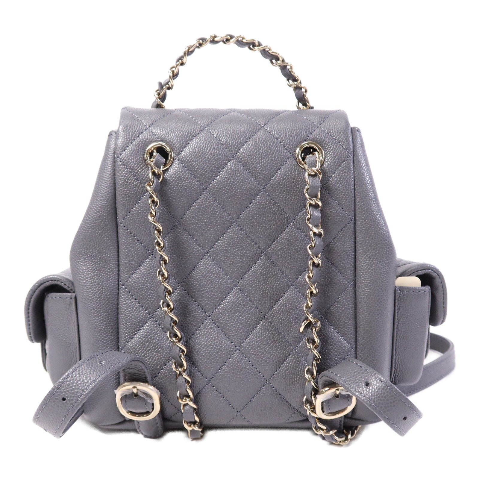 CHANEL 牛皮皮革Duma Backpack金扣背包