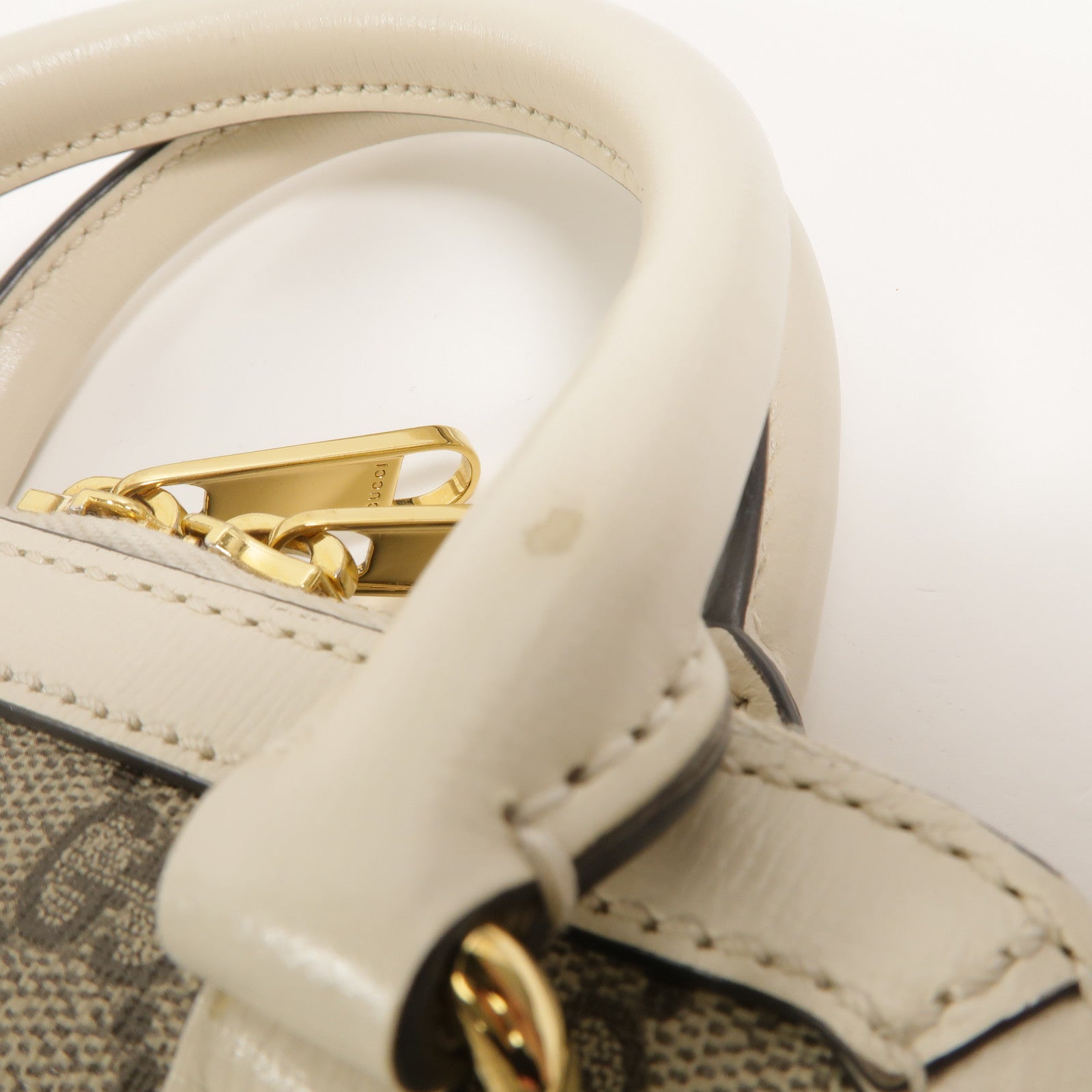 GUCCI 塗層帆布Horsebit 1955 Mini Top Handle Bag手挽肩背兩用袋