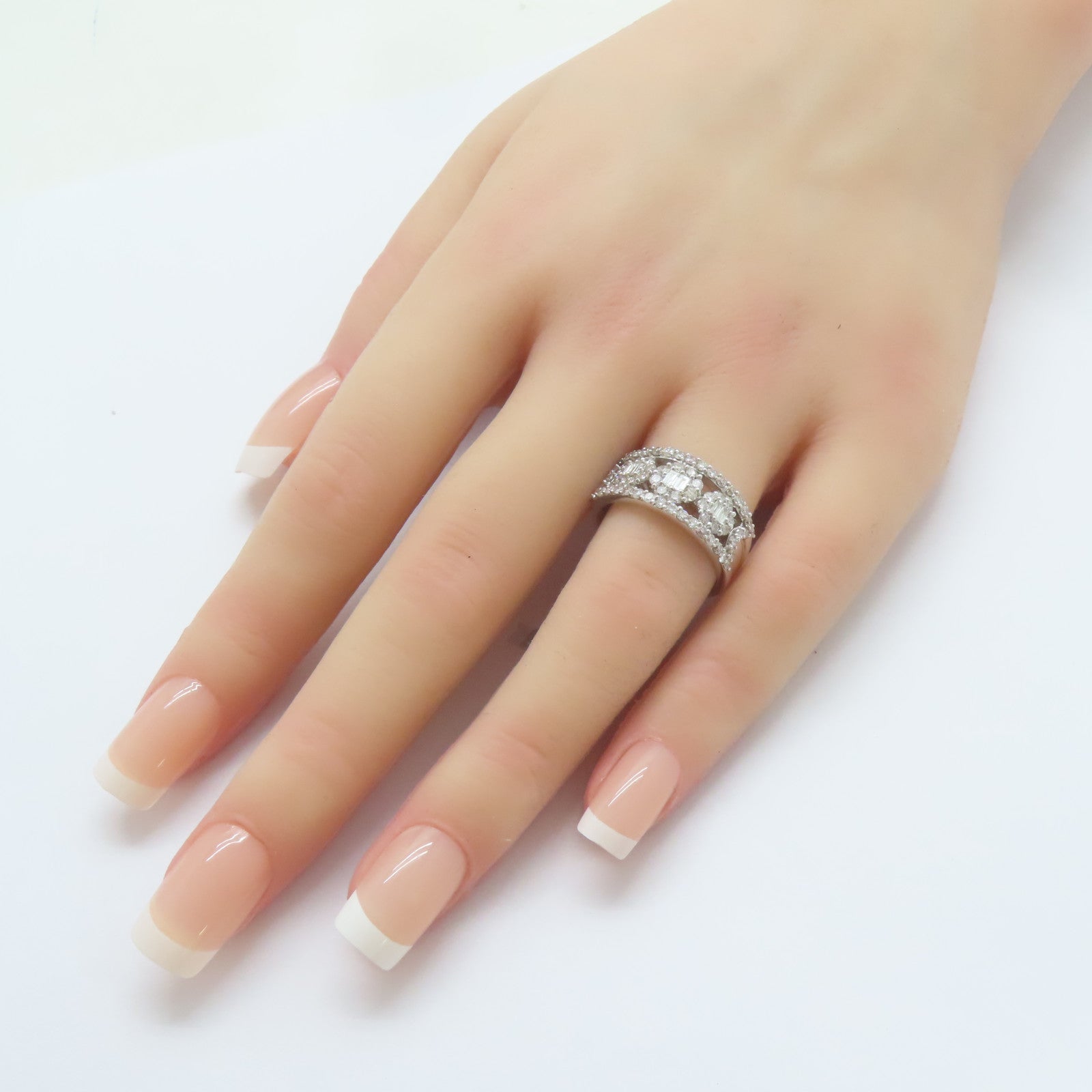 JEWELRY 18K白金Diamond Ring 1.35ct鑽石戒指US#7