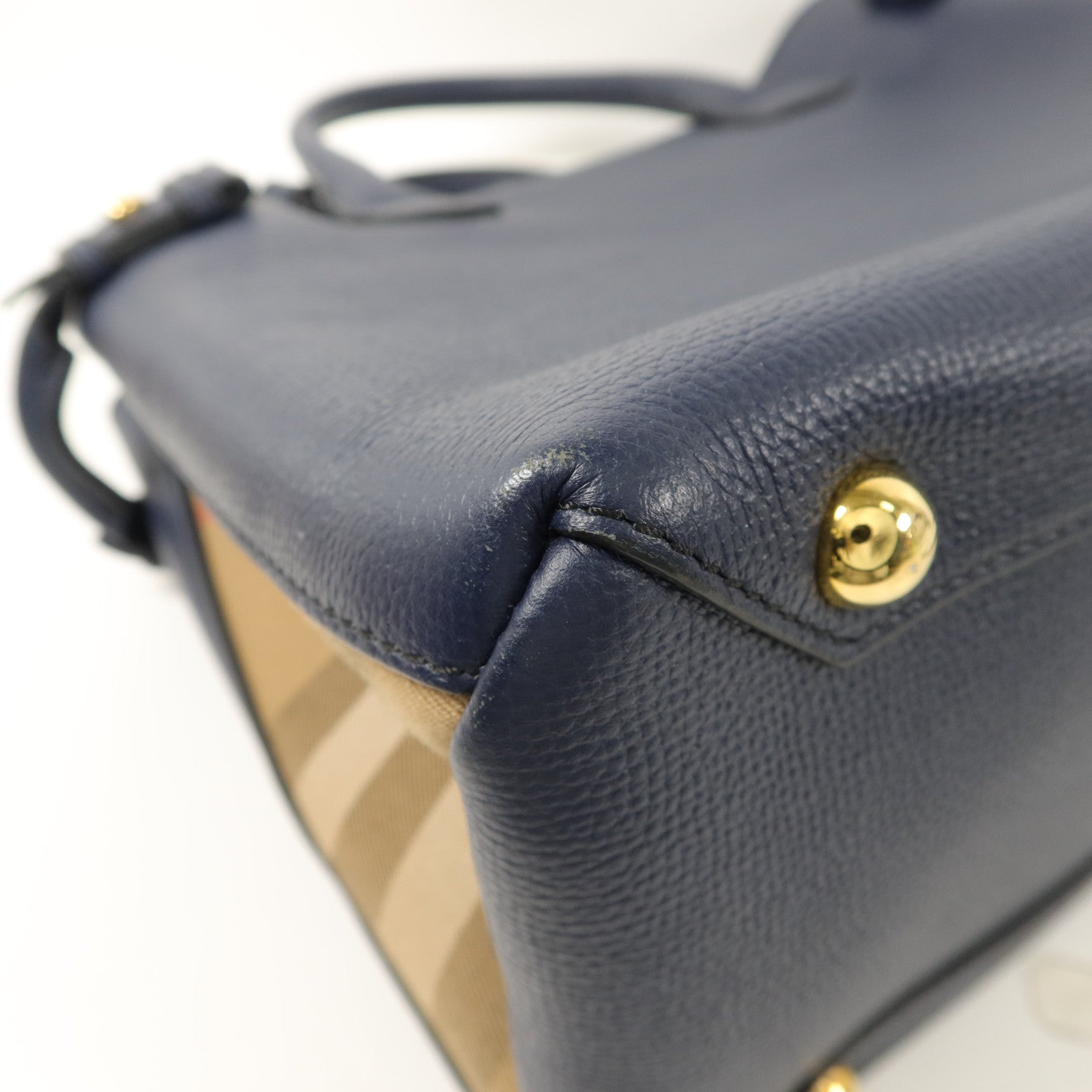 BURBERRY 牛皮皮革The Banner House手挽肩背兩用袋