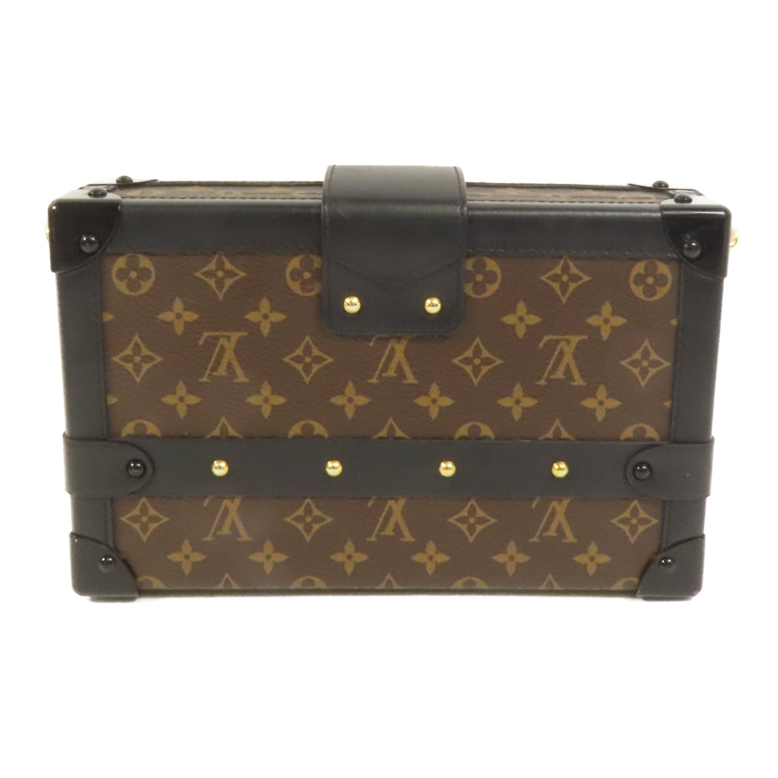 LOUIS VUITTON 【激減優惠】Monogram Petite Malle金扣肩背袋