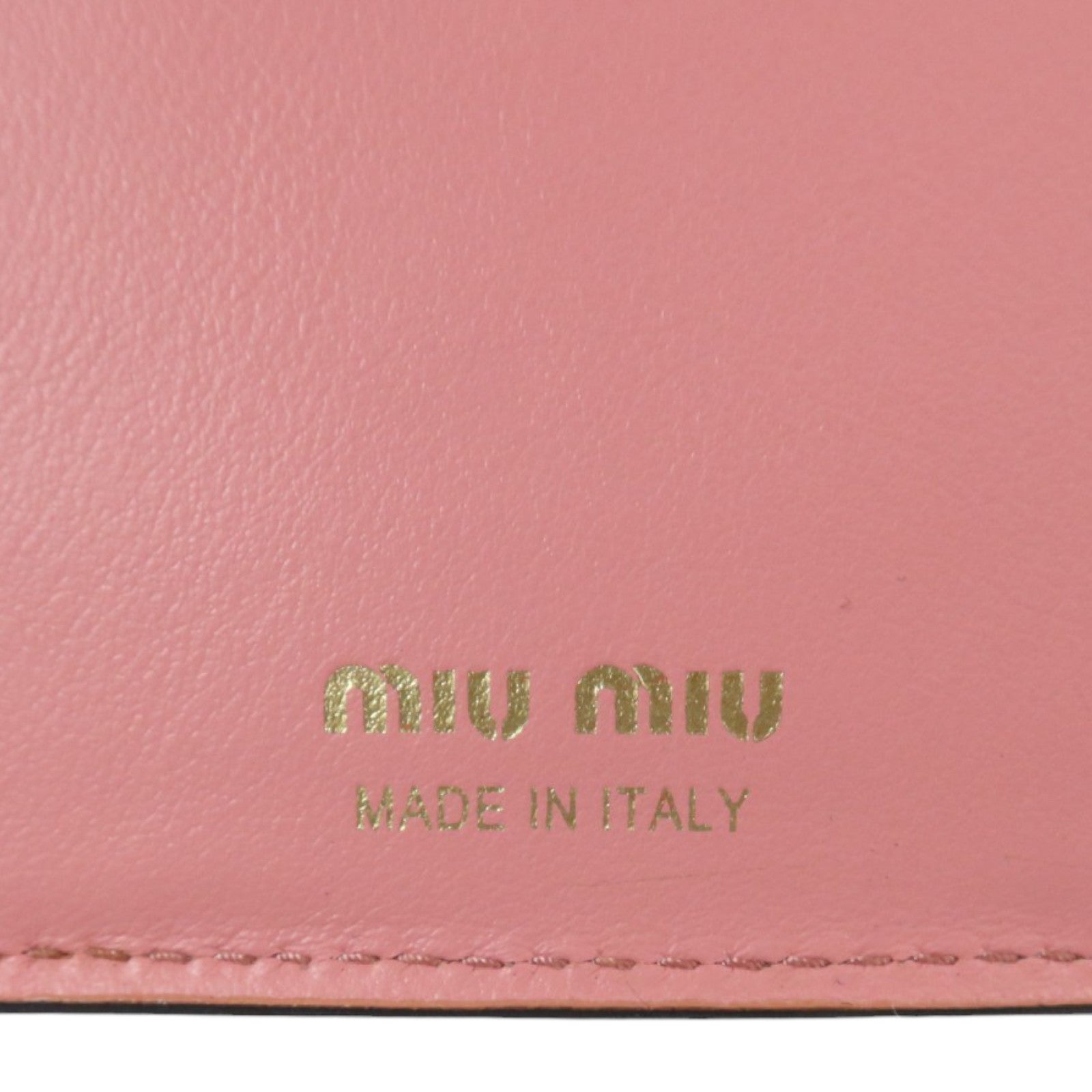 Miu Miu 牛皮皮革Long Wallet金扣長錢包