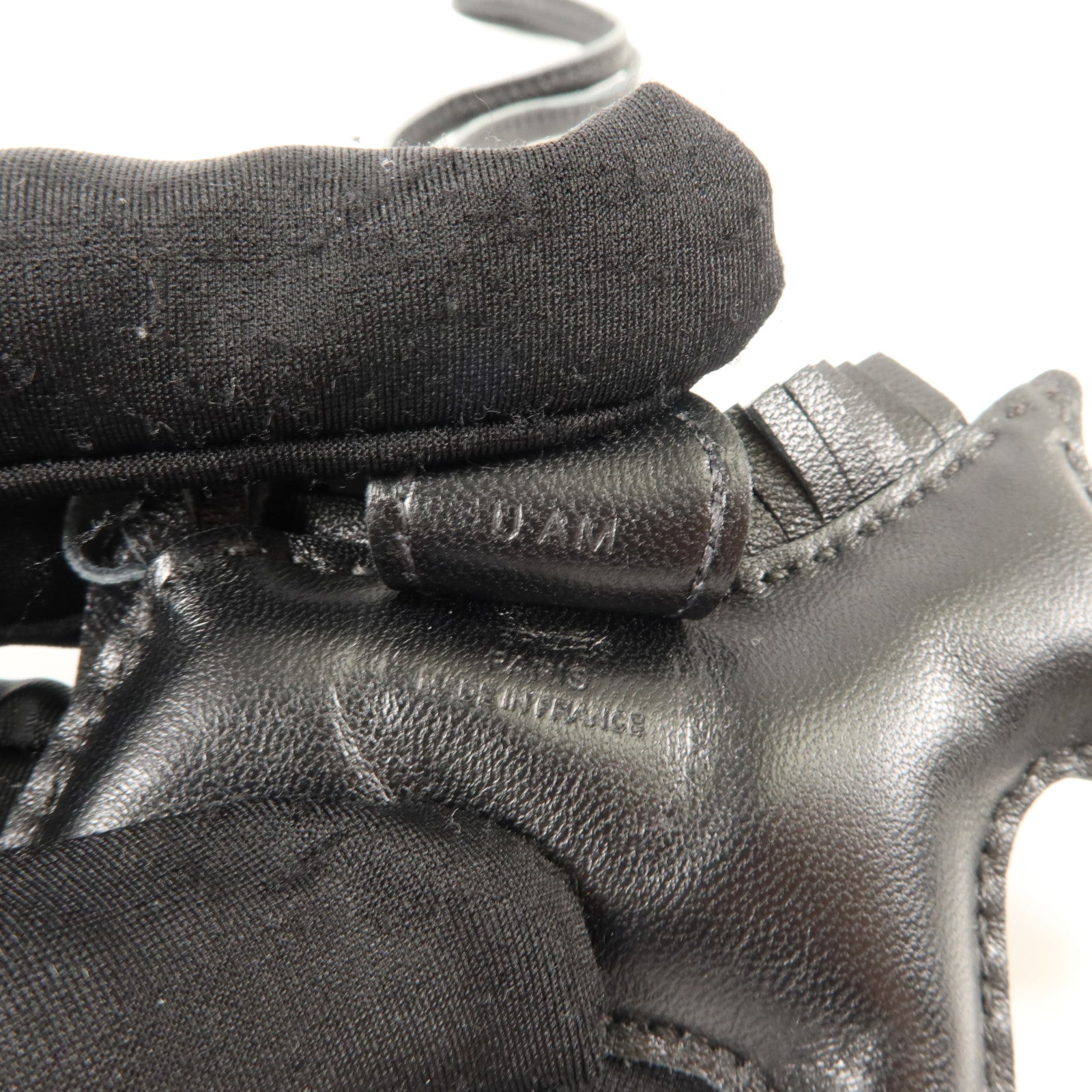 HERMES Milo皮革Rodeo PM掛飾Noir