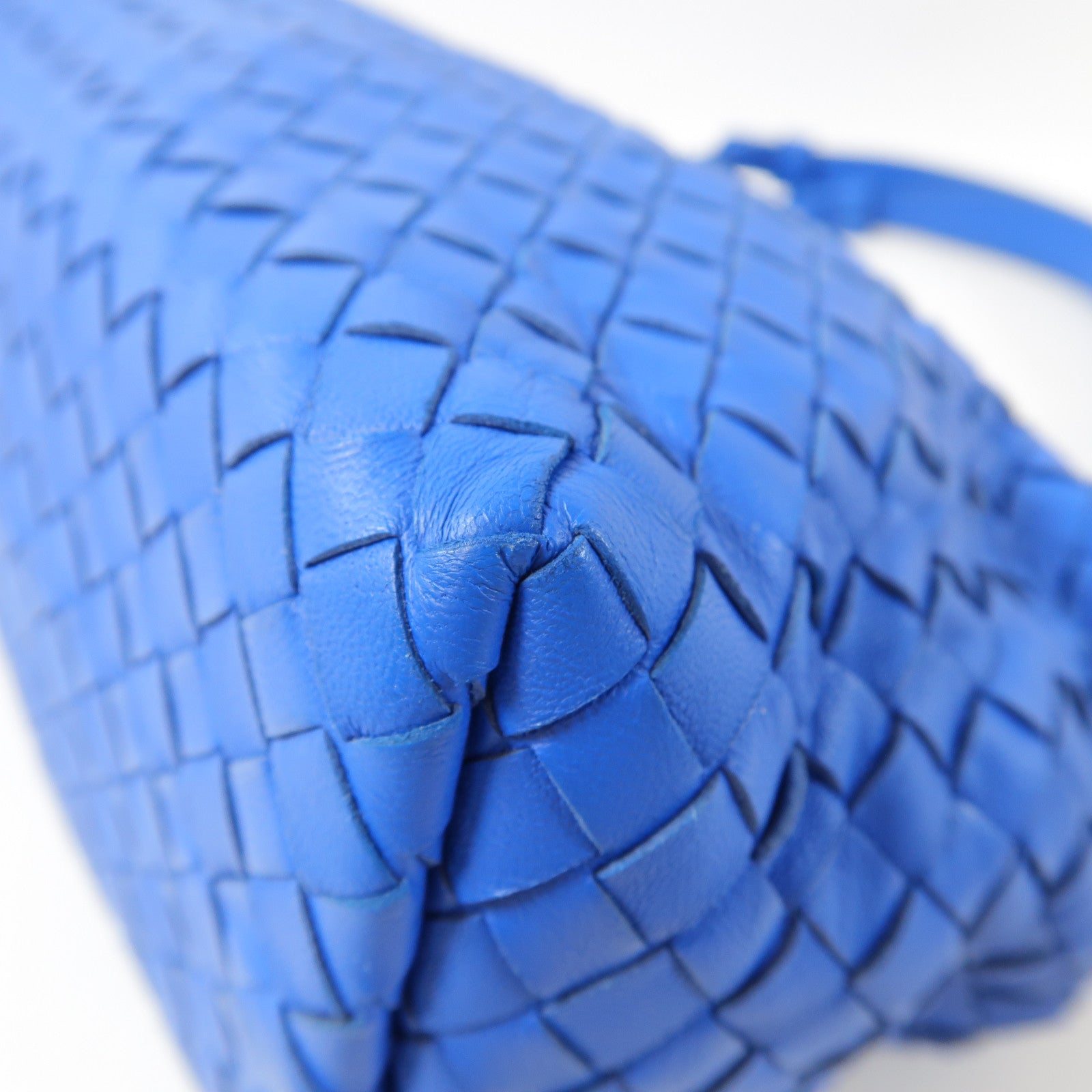 BOTTEGA VENETA 牛皮皮革Intrecciato Tote手挽袋藍色