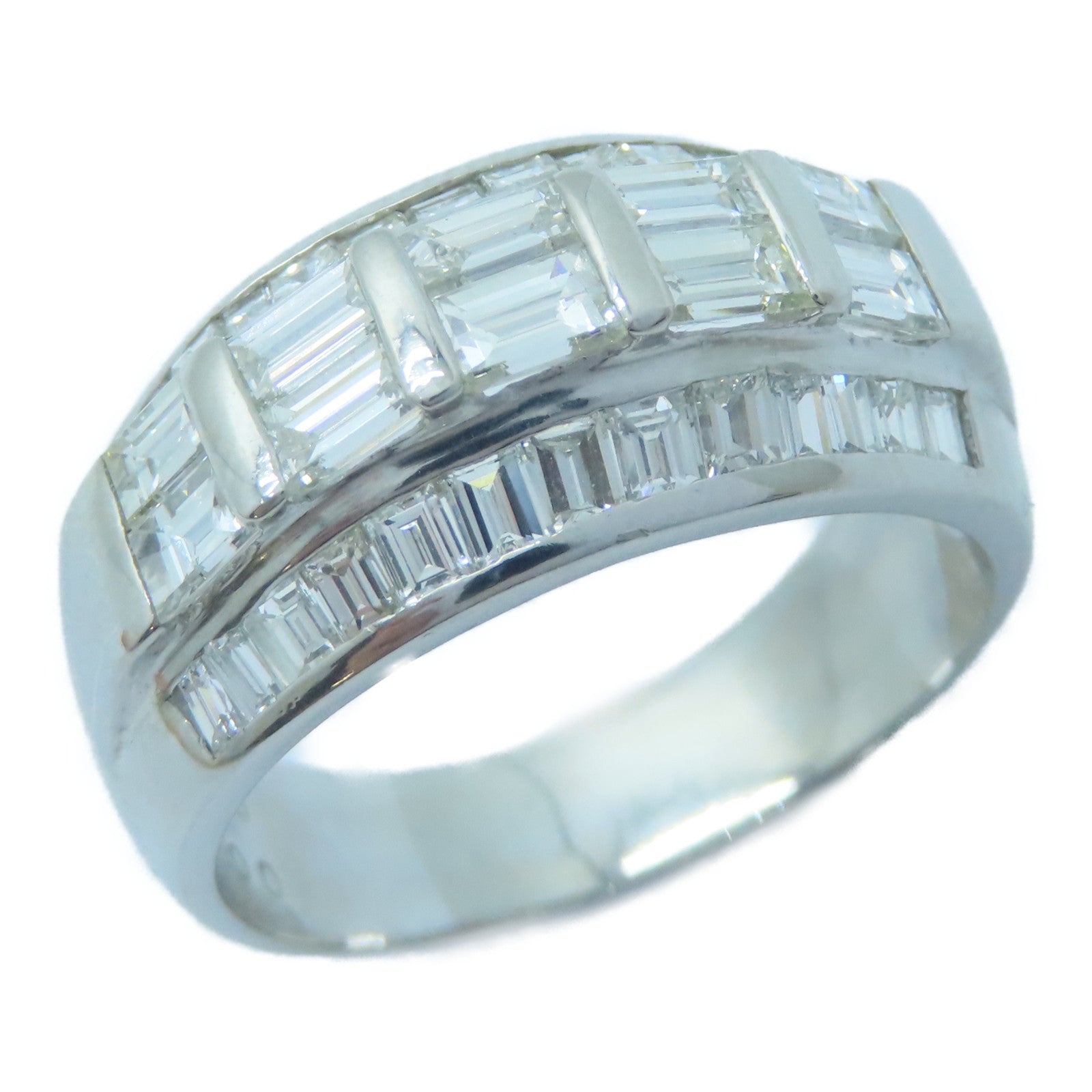 JEWELRY PT900鉑金Diamond Ring 3.00ct鑚石戒指US#9.75
