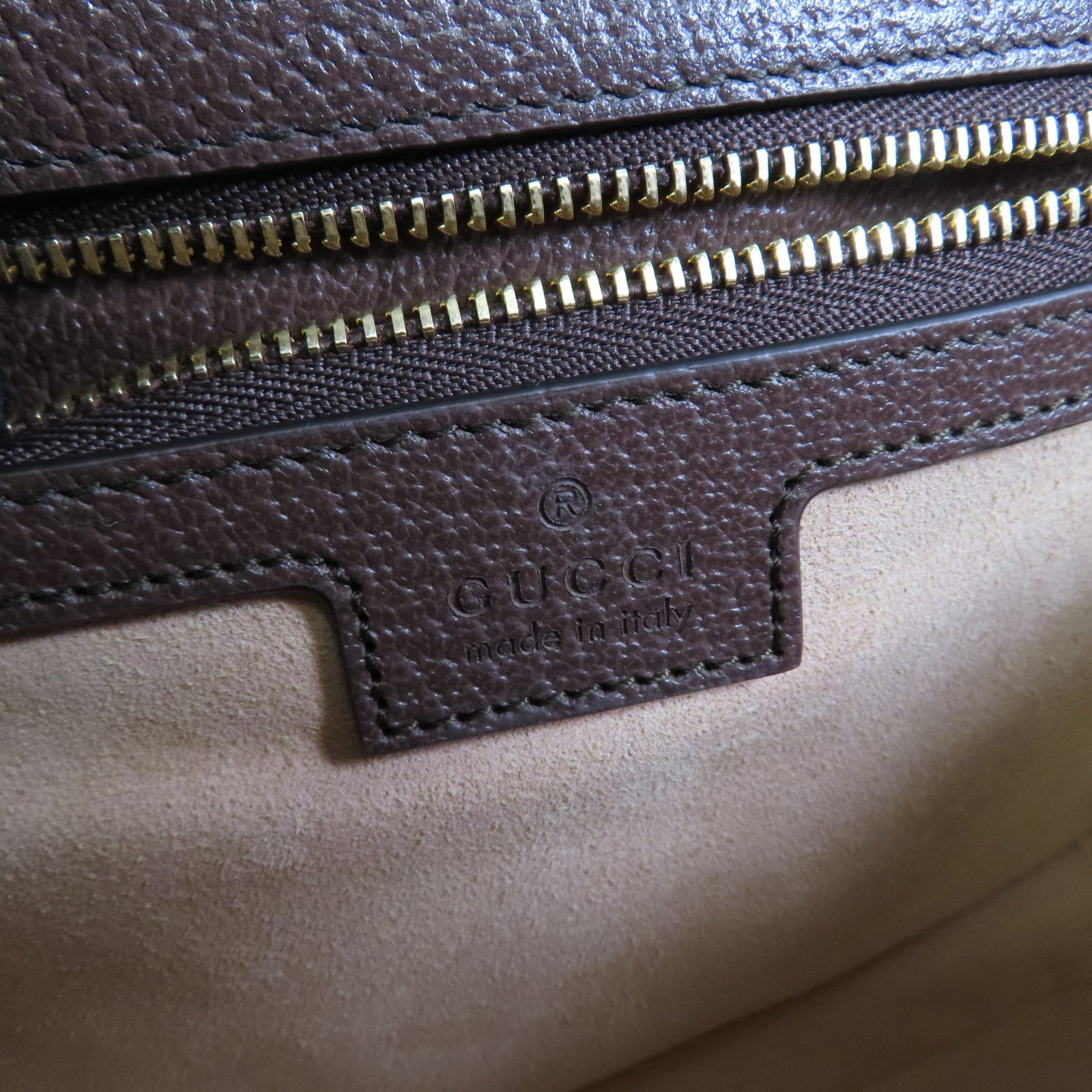 GUCCI 帆布Ophidia GG金扣肩背袋