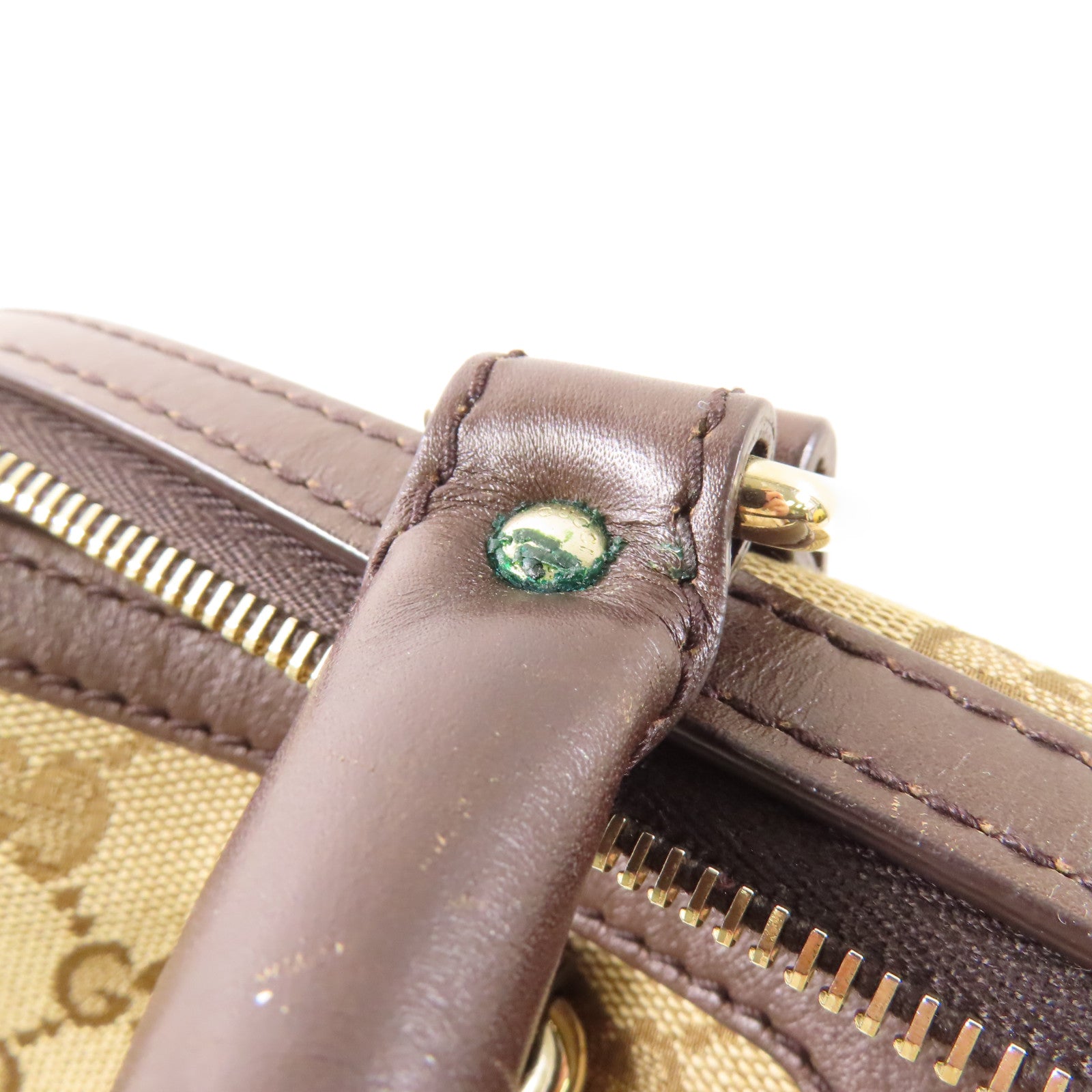 GUCCI 帆布2 Way Shoulder Boston金扣手挽肩背兩用袋