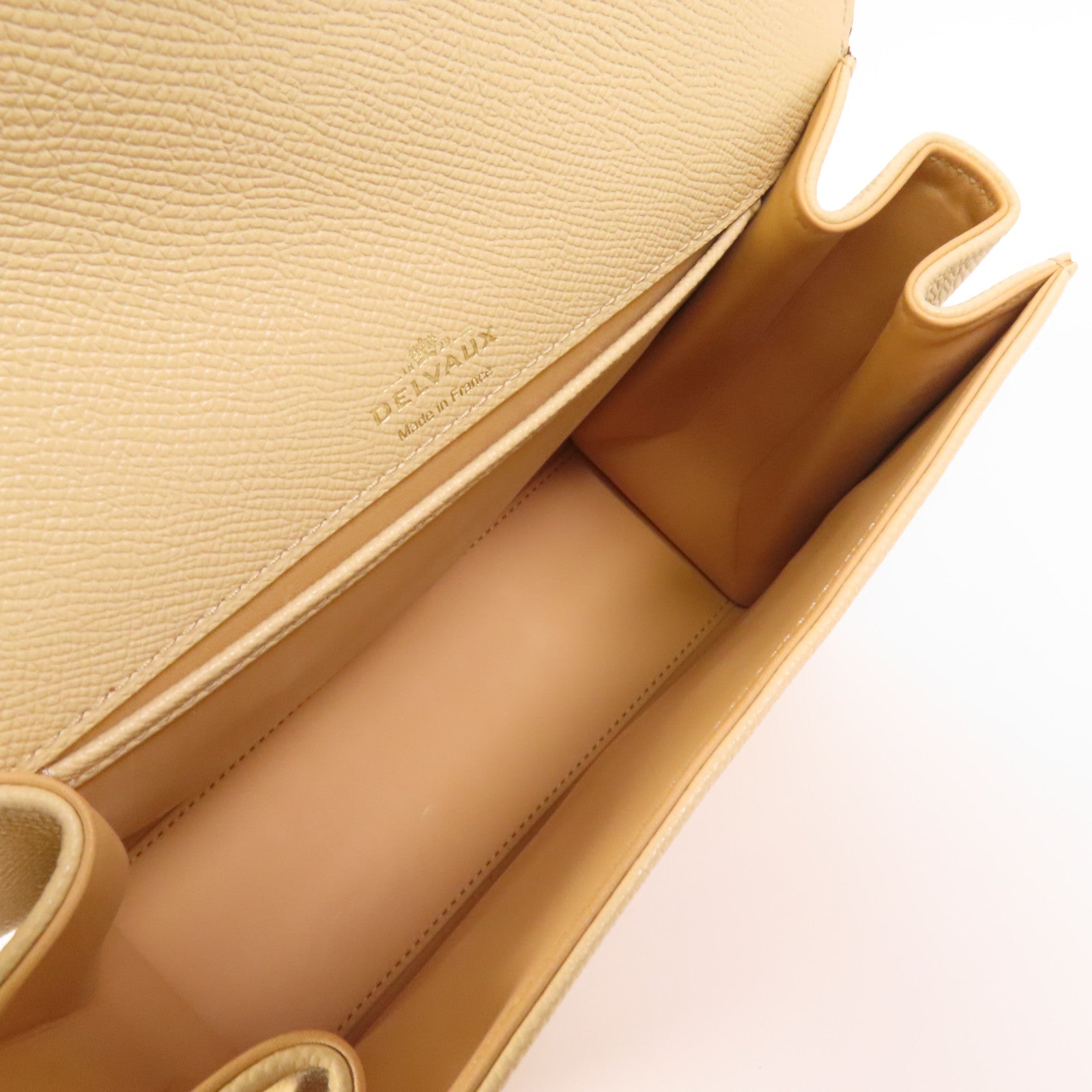 Delvaux 【激減優惠】牛皮皮革Tempete PM金扣手挽肩背兩用袋